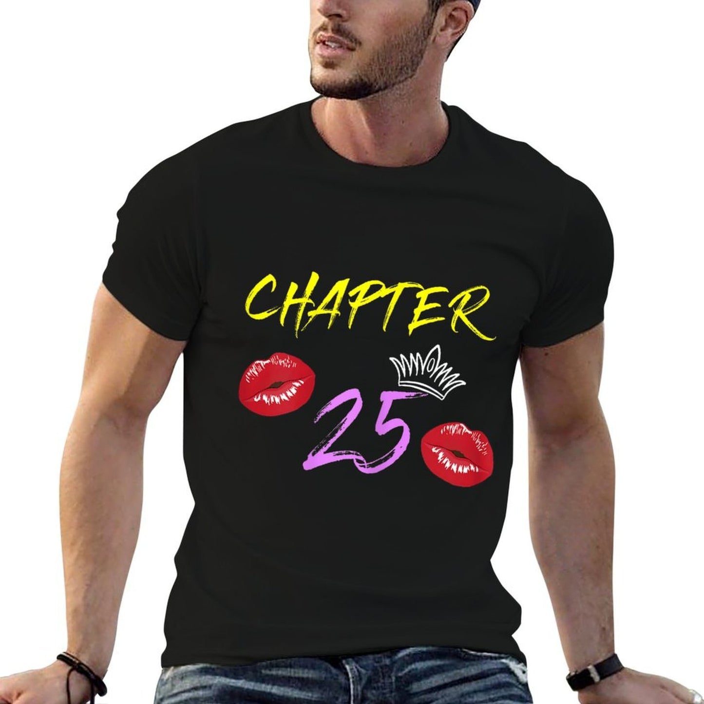 Womens Chapter 25 25th Birthday Gift Lips Breathable T-Shirt