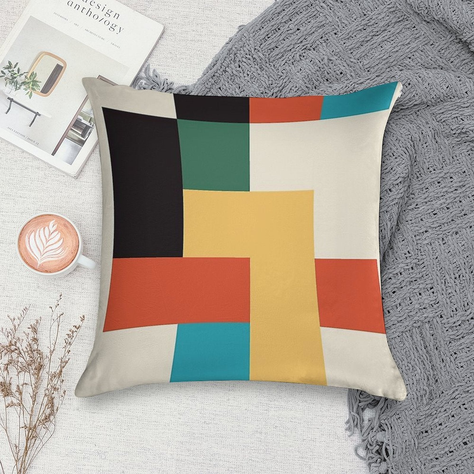 Bauhaus 1923 Soft Gift Ready Throw Pillow