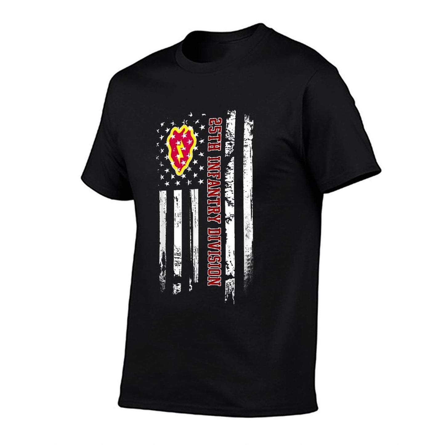 25th Infantry Division American Military Veterans Day Fade-proof Color T-Shirt
