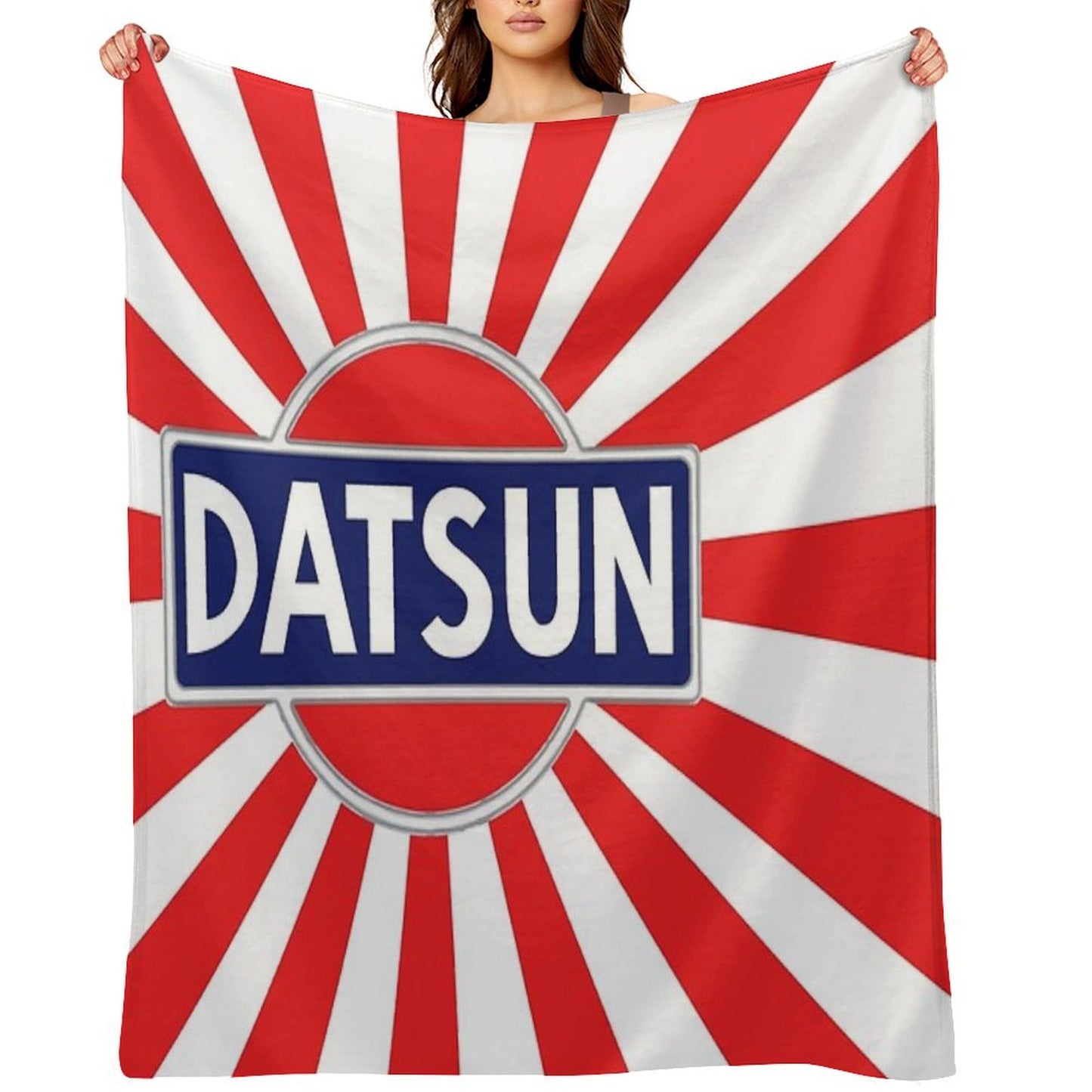 Vintage Datsun Sun-ray Eco-conscious Throw Blanket