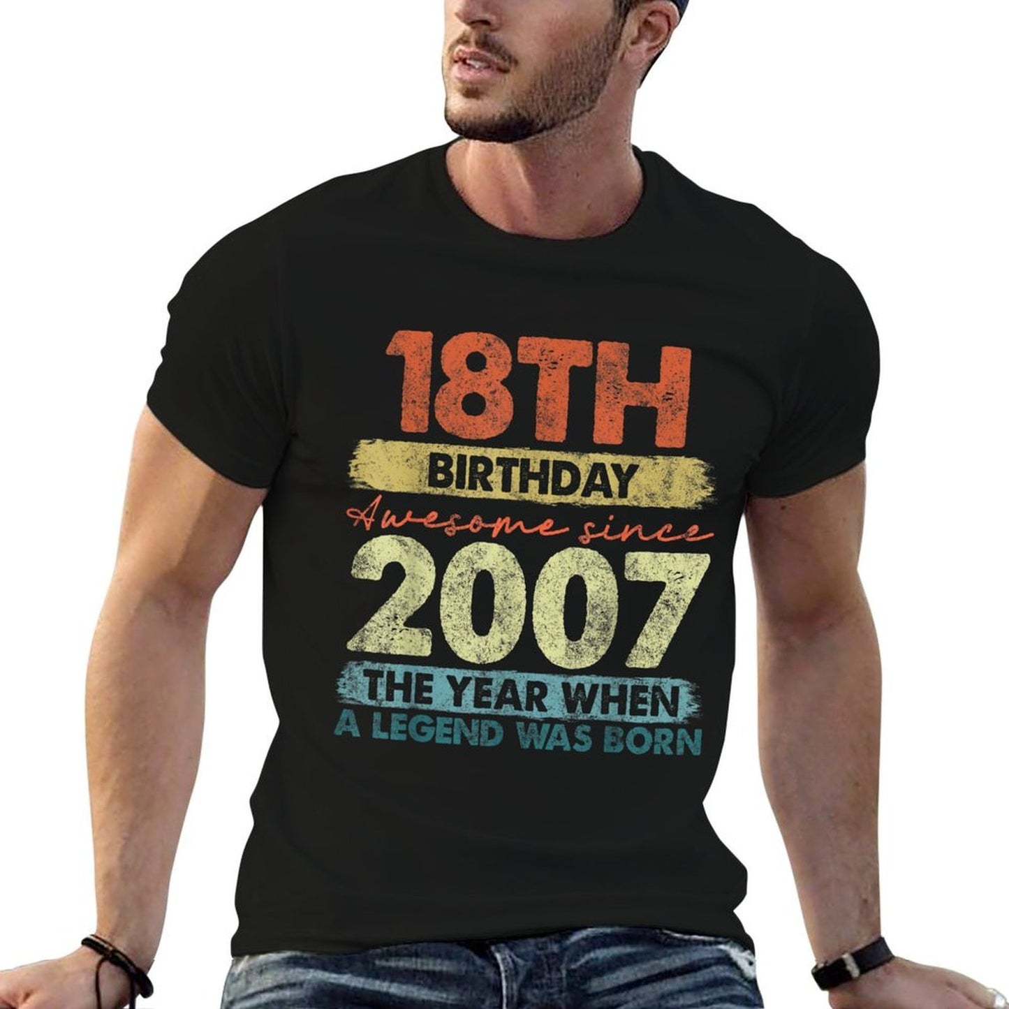 18 Year Old Gifts Vintage 2007 Limited Edition 18th Birthday Soft T-Shirt