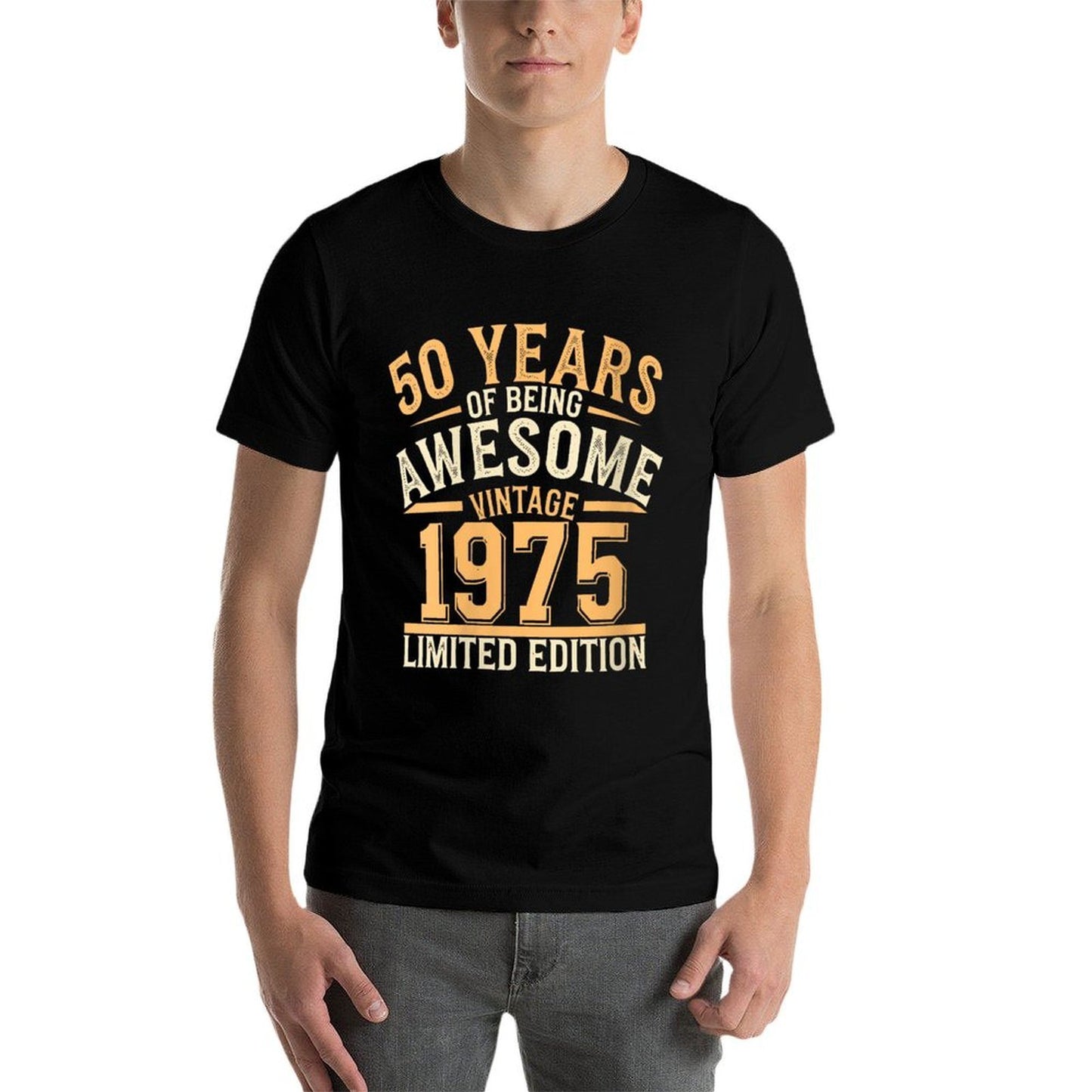 Womens 50 Year Birthday Decorations Men Gag 50yr 1975 50th Birthday Breathable T-Shirt