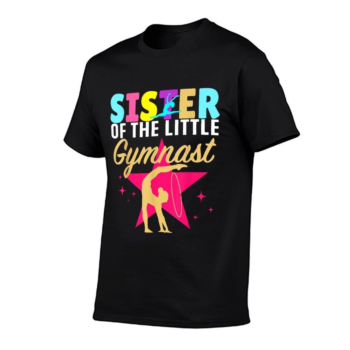 Sister Little Gymnast Girl Birthday Gymnastics Themed Party  Summer-ready Fabric T-Shirt