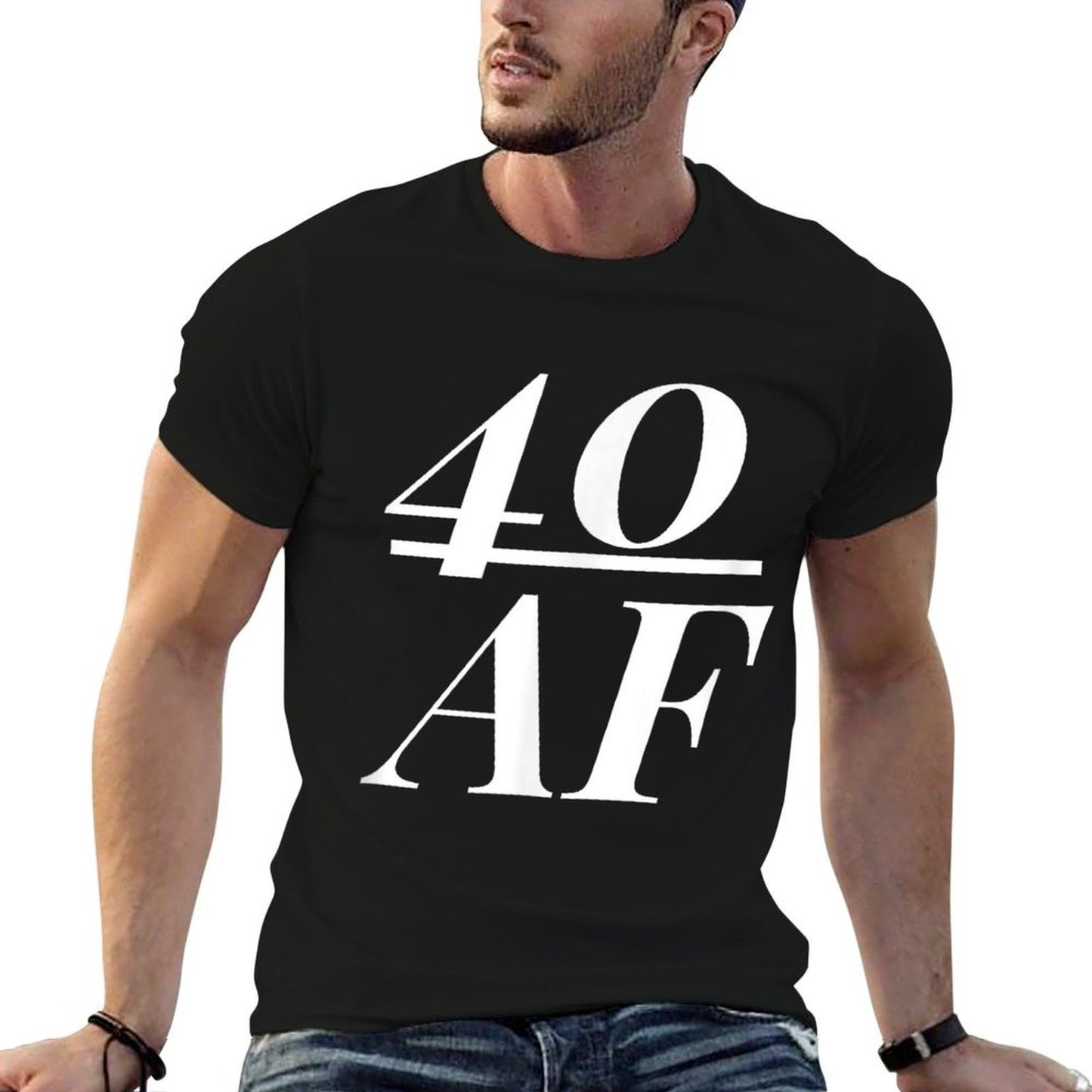 40 AF Funny 40th Birthday Gift 40 Year Old Idea 1978  Moisture-wicking T-Shirt