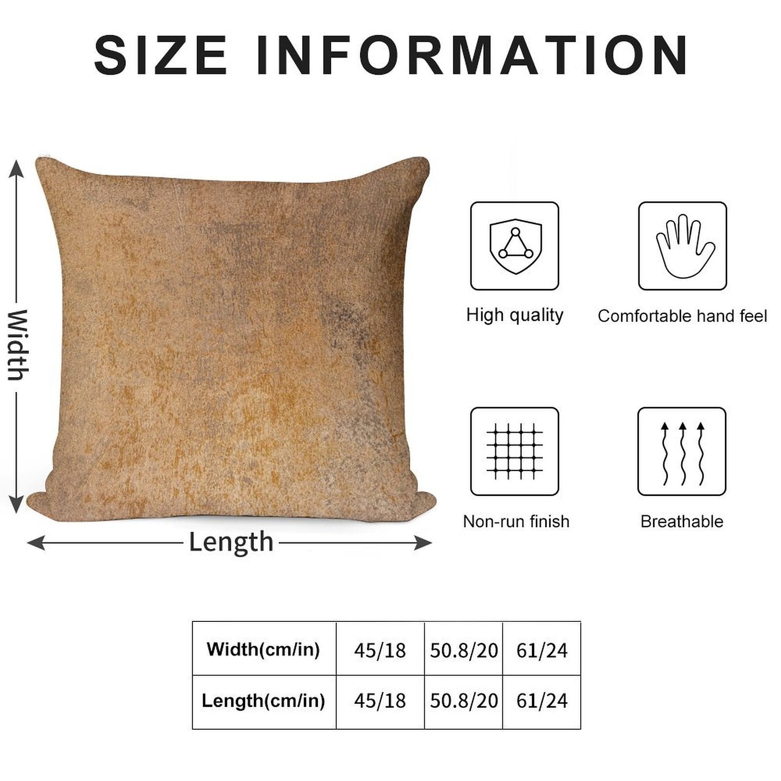 Grunge Metal Texture Soft Reinforced Edging Throw Pillow