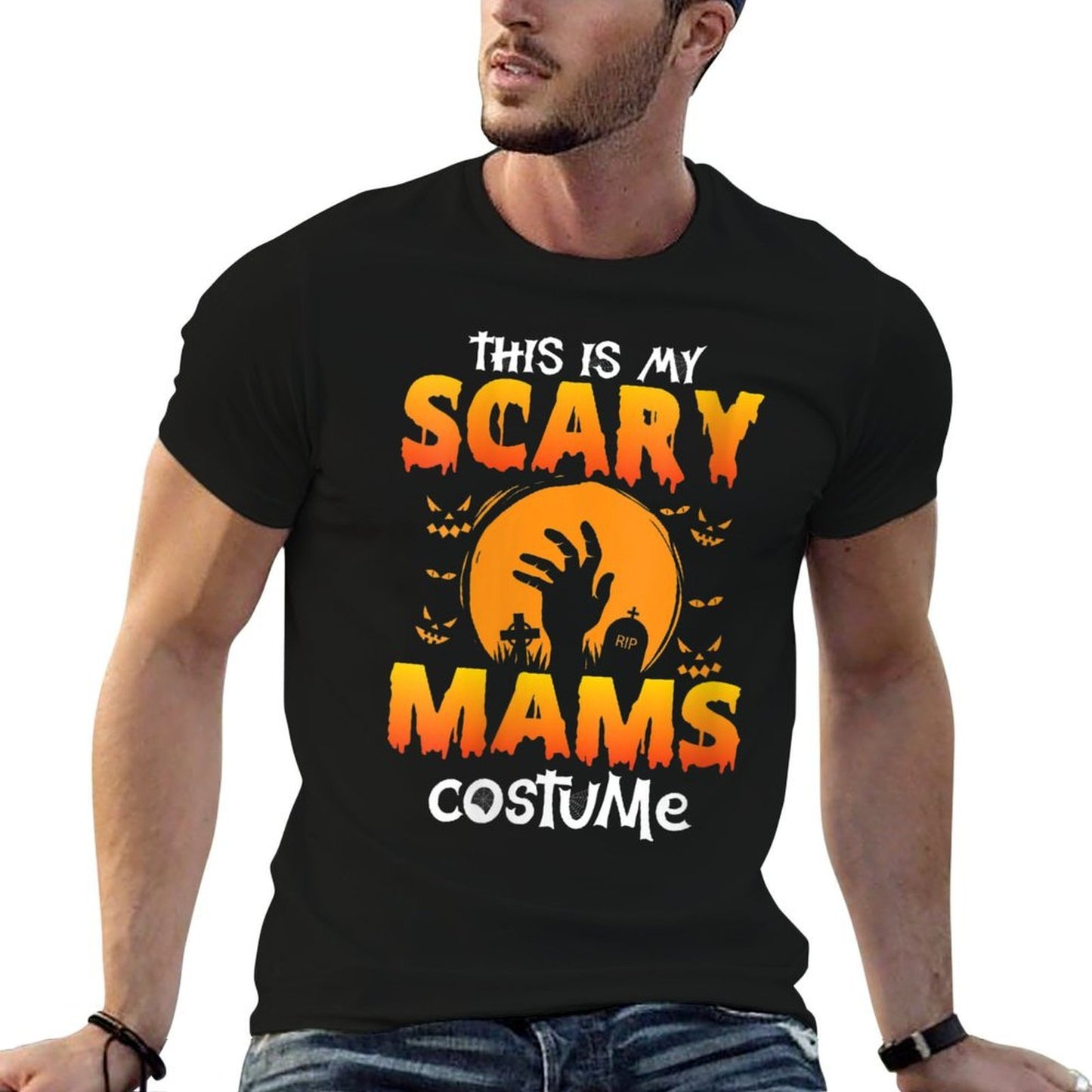 Womens This Is My Scary Mams Costume Halloween Shirt Just A Bunch Classic T-Shirt