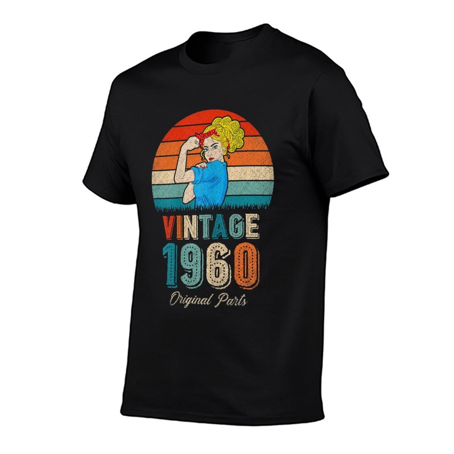 Womens 60th Birthday Tshirts For Women Original Parts Vintage 1960 Tagless Design T-Shirt