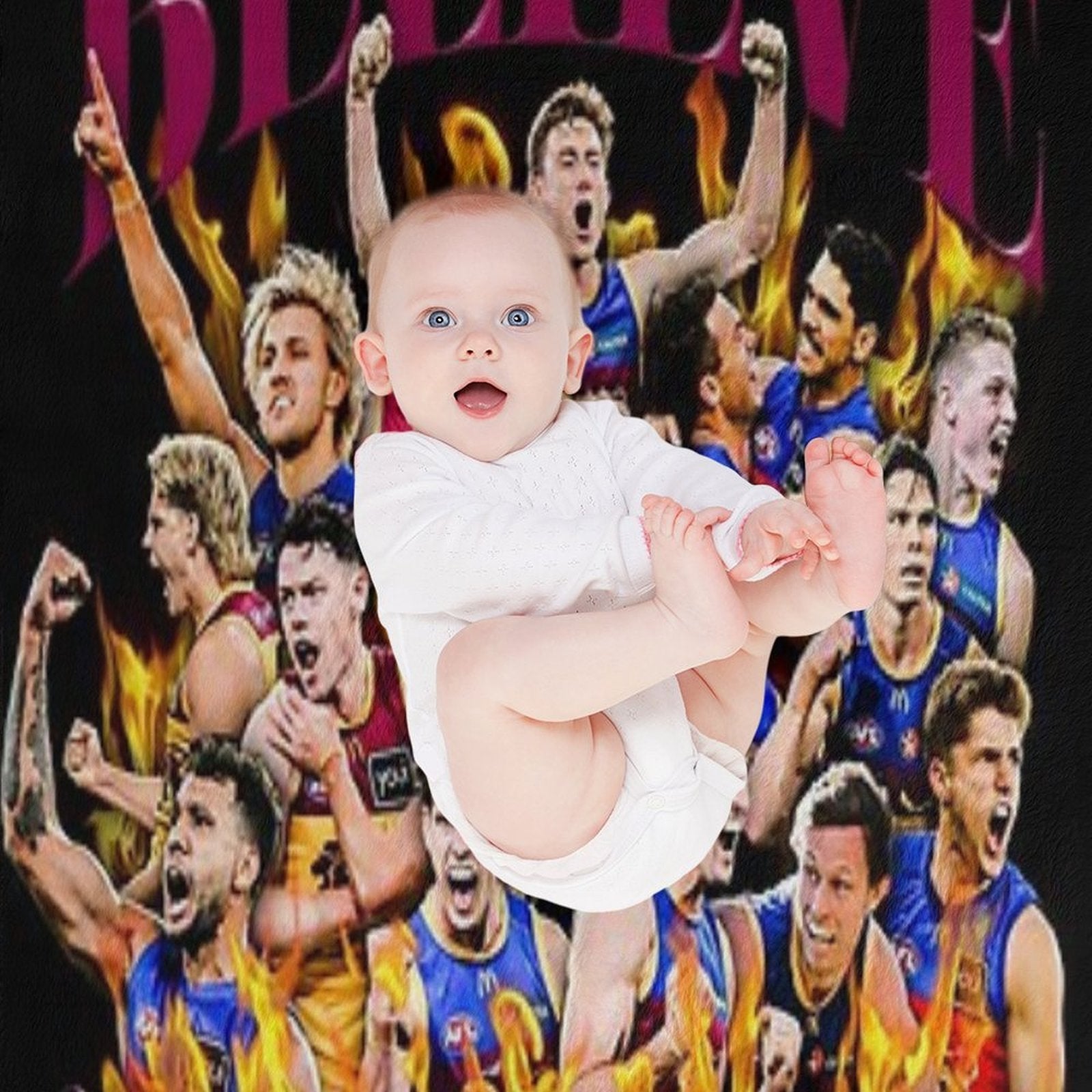 Brisbane Lions - 2024 Grand Finalists - Believe Compact Throw Blanket