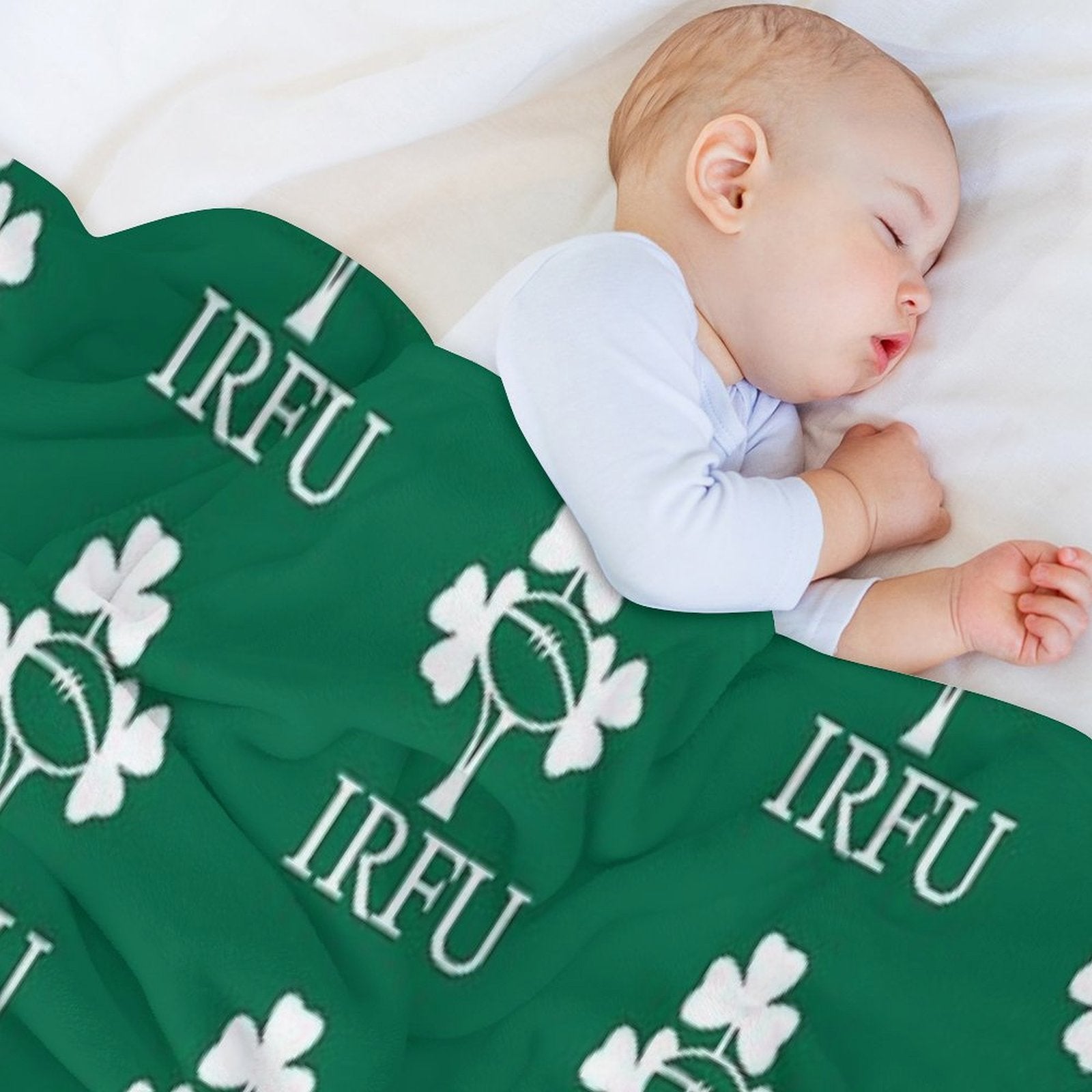 IRELAND RUGBY UNION-IRFU Lightweight Throw Blanket
