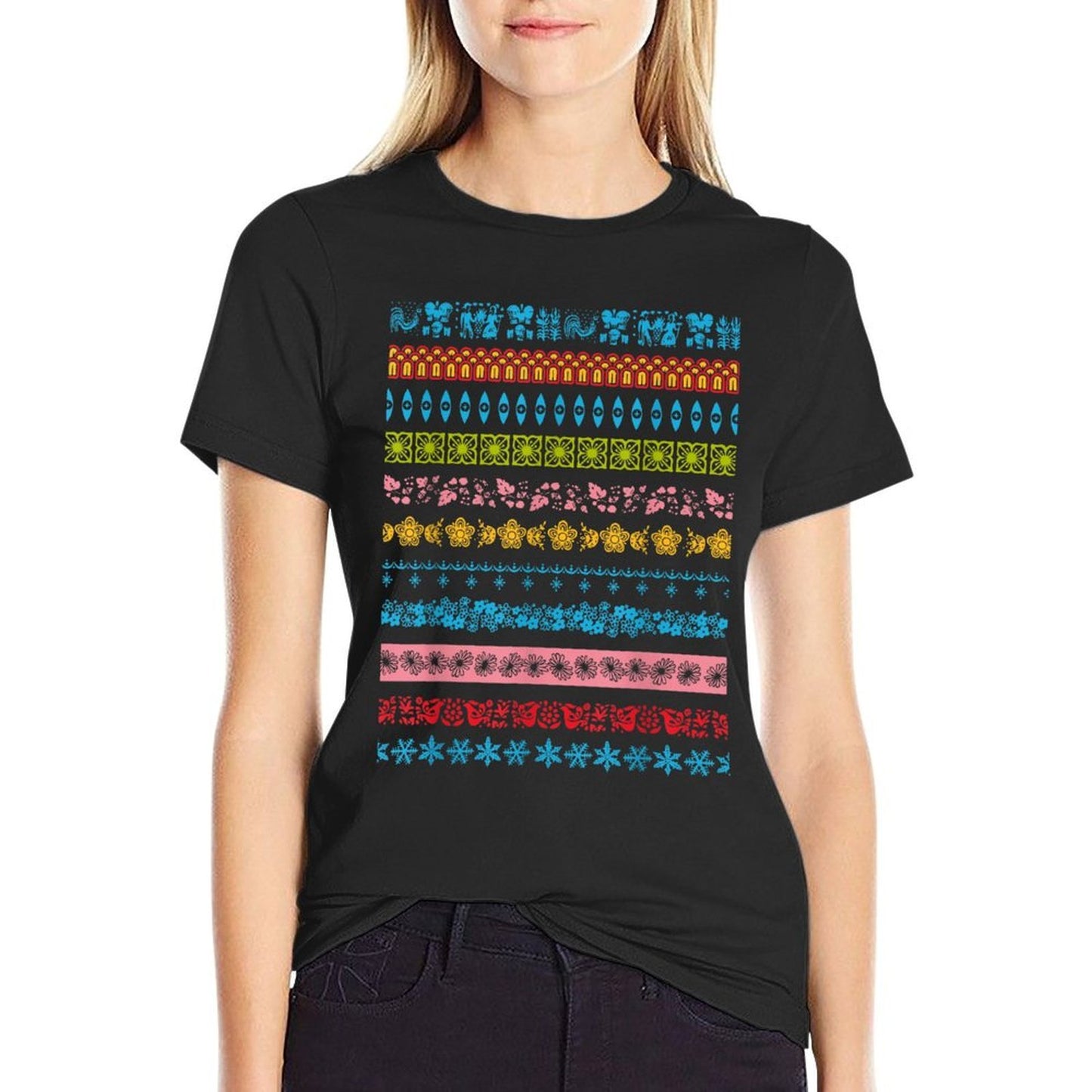 Vintage Pyrex Pattern Slim-fit Cut T-Shirt