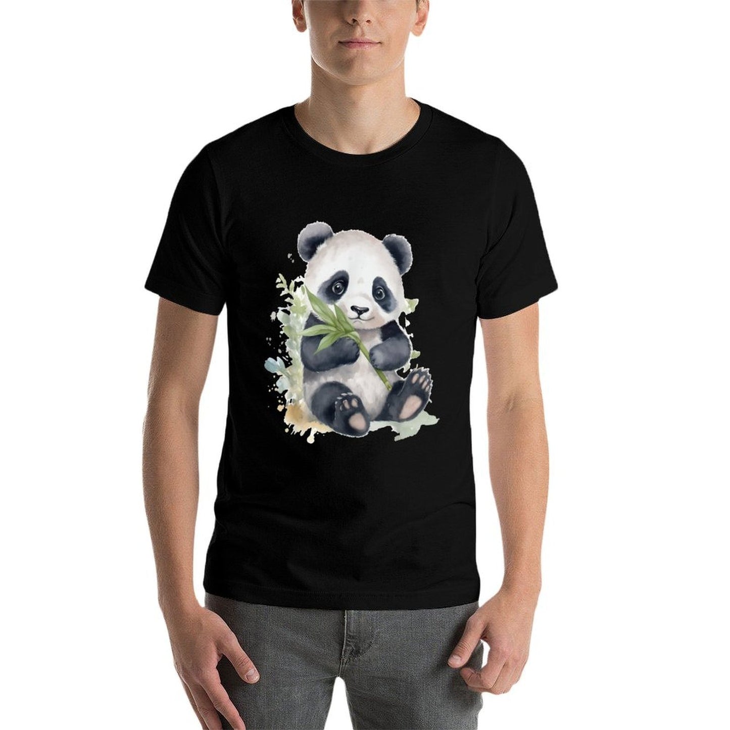 Watercolor Panda Comfortable T-Shirt