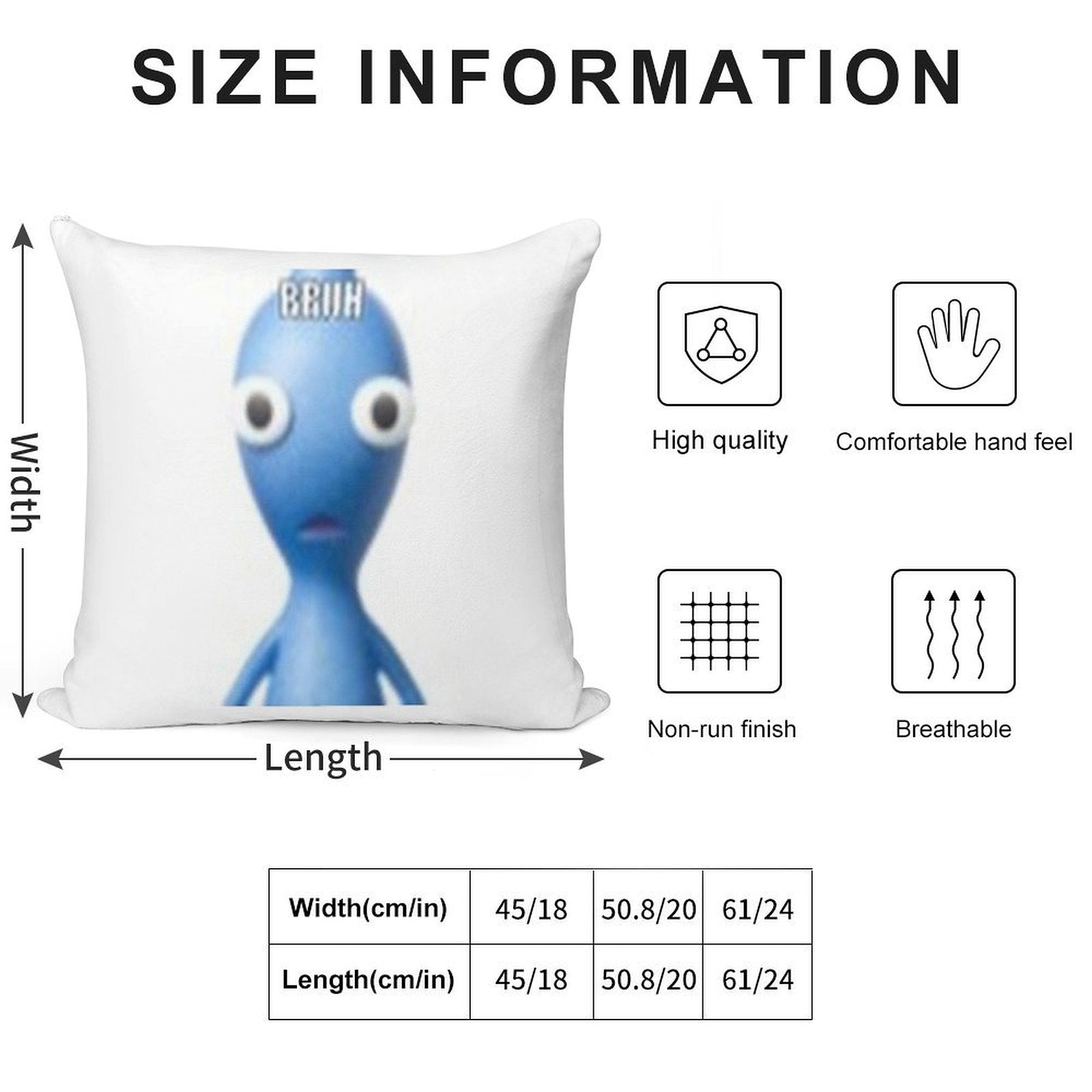 BRUH Pikmin 2 Soft Gift Ready Throw Pillow
