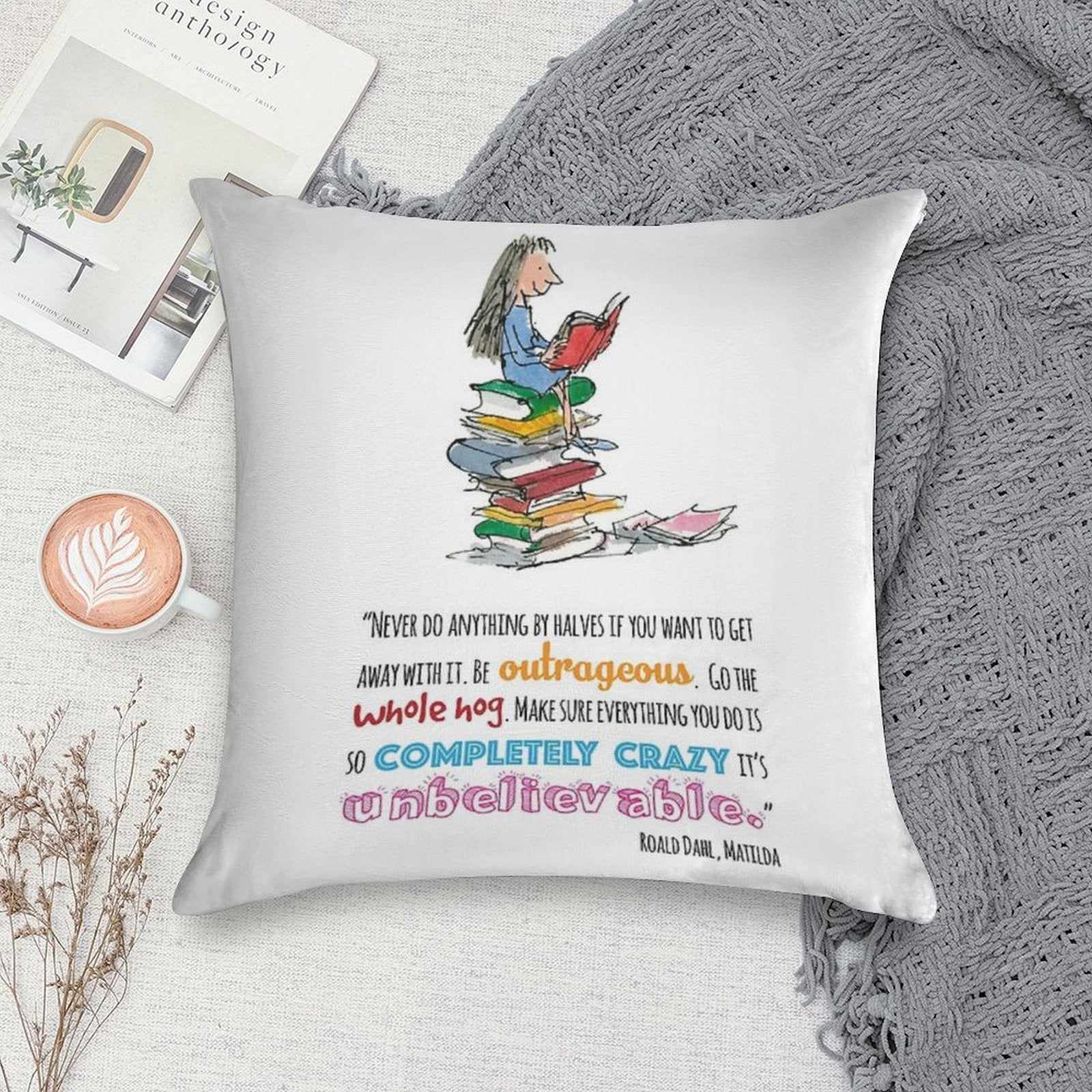 Matilda Soft Hidden Zipper Throw Pillow