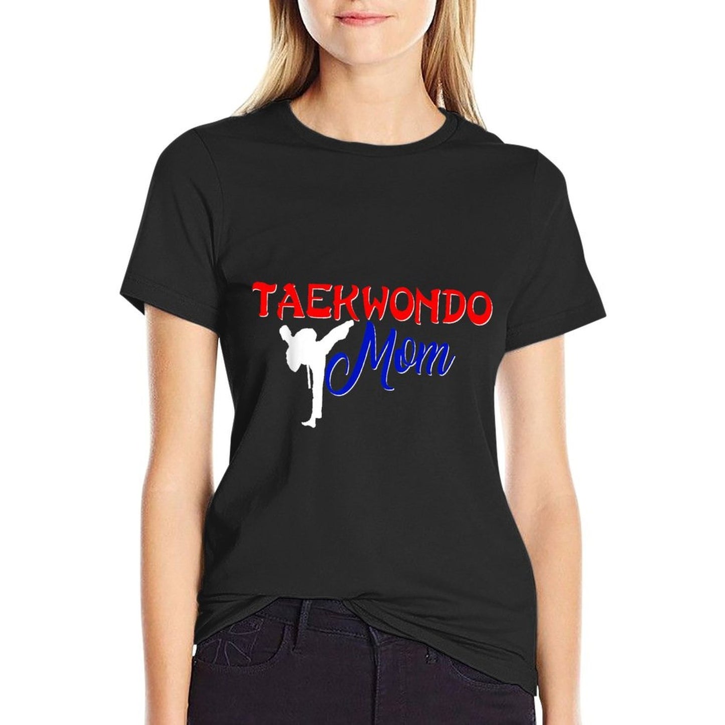 Taekwondo Mom Tae Kwon Do Martial Arts Boy Son Fade-proof Color T-Shirt