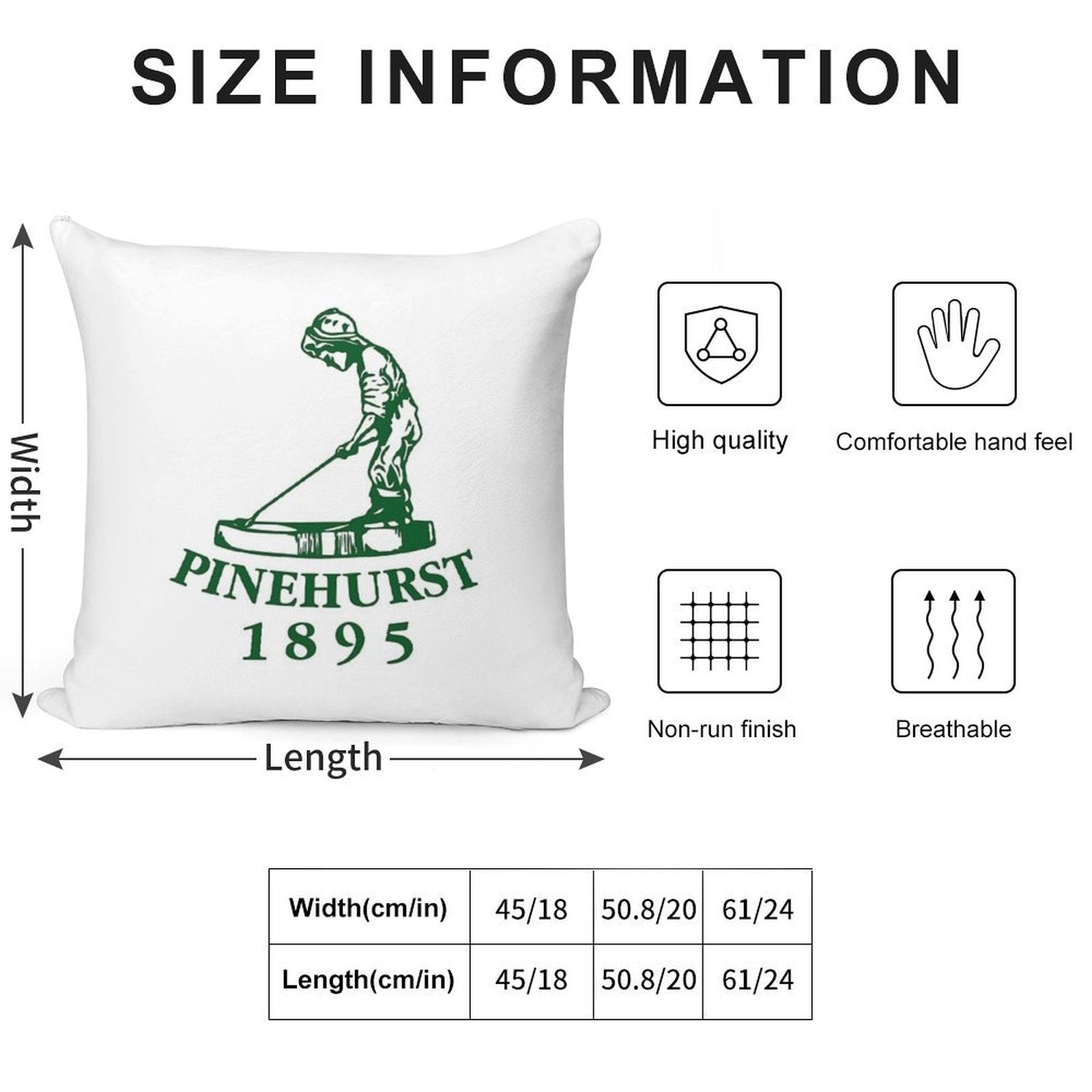 Pinehurst Soft Warmth Comfort Throw Pillow