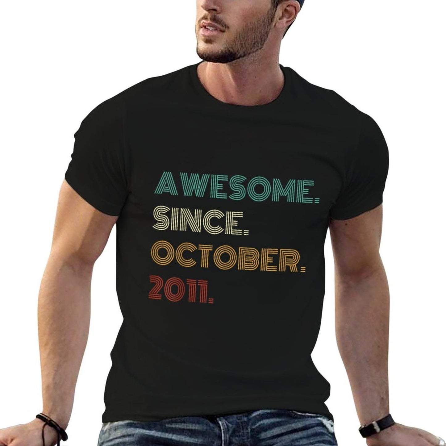 14 Years Old Awesome Since October 2011 14th Birthday Lightweight T-Shirt