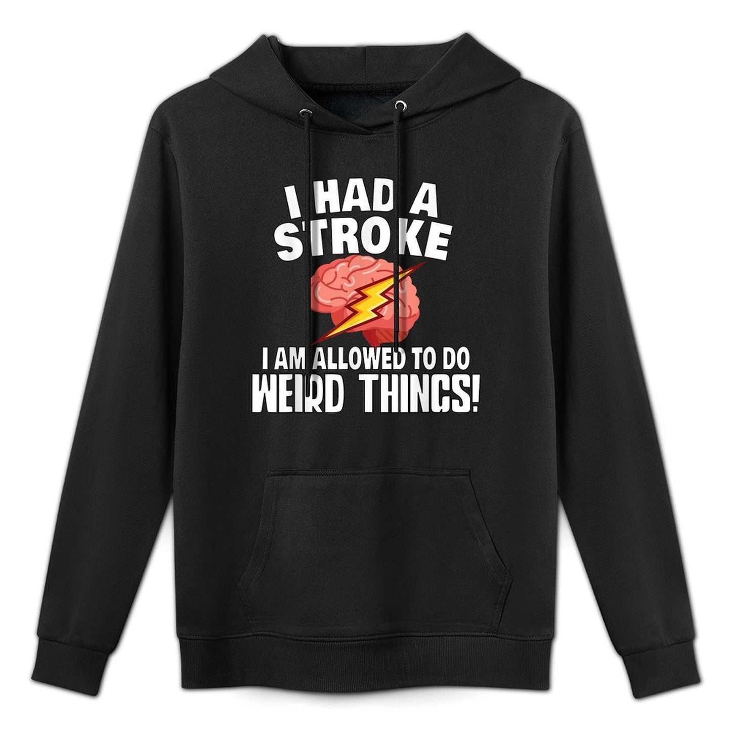 Stroke Survivor Stroke Awareness Rehab - Weird Things Medium-Weight Fabric Hoodie