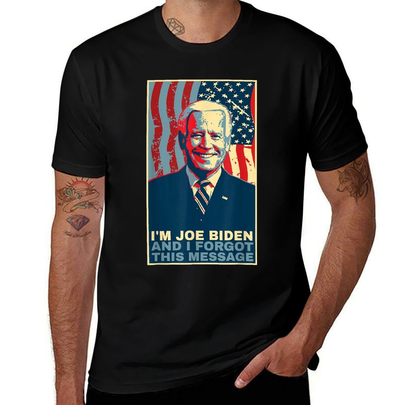 Funny Meme - I Am Joe Biden And I Forgot This Message  Versatile T-Shirt