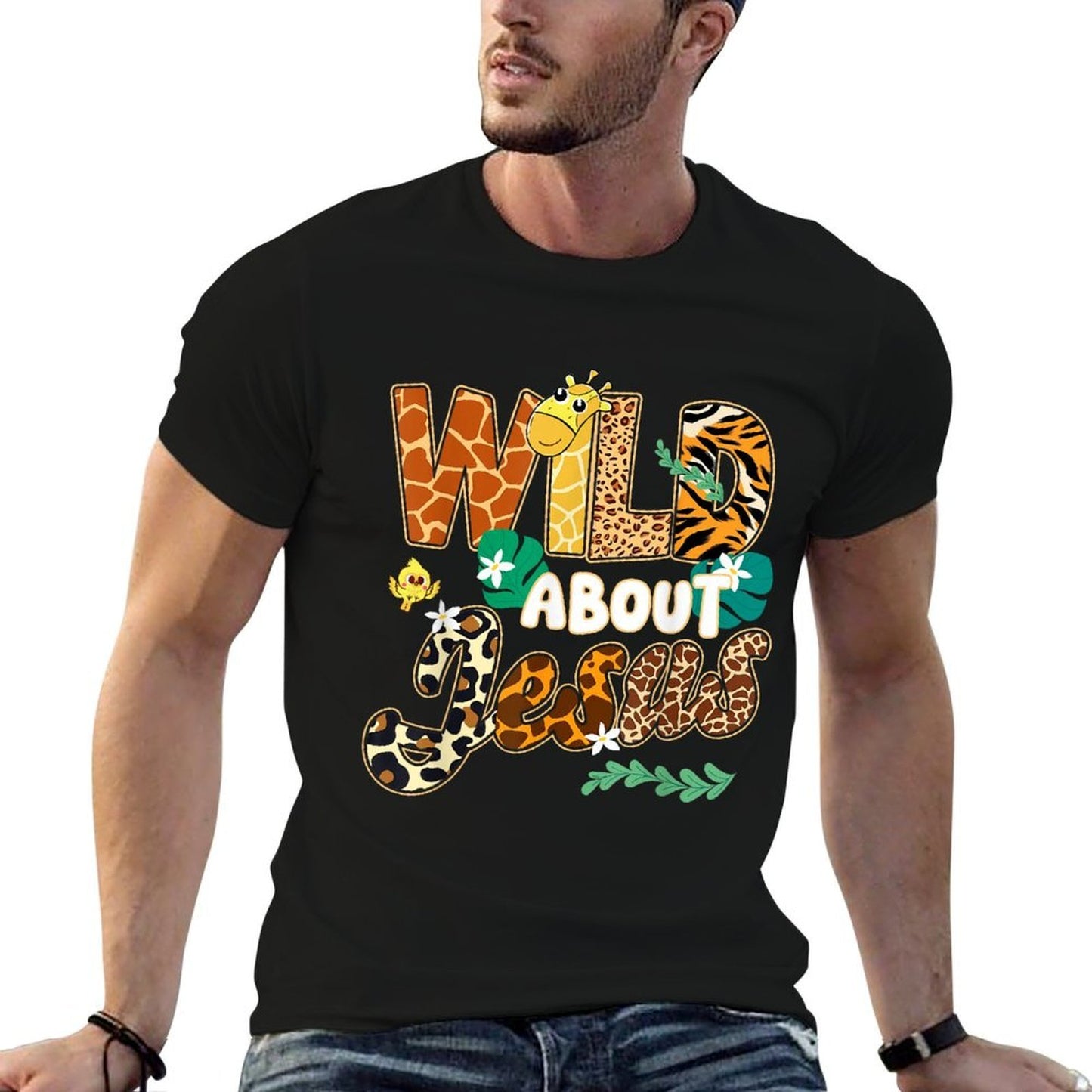 Wild About Jesus Christian Believer Leopard Zebra Print Kids Affordable Price T-Shirt