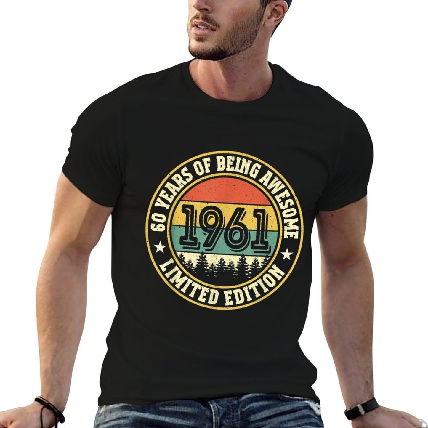 Sixty Years of Being Awesome 60 Years Old 60th Birthday  Quick-drying T-Shirt