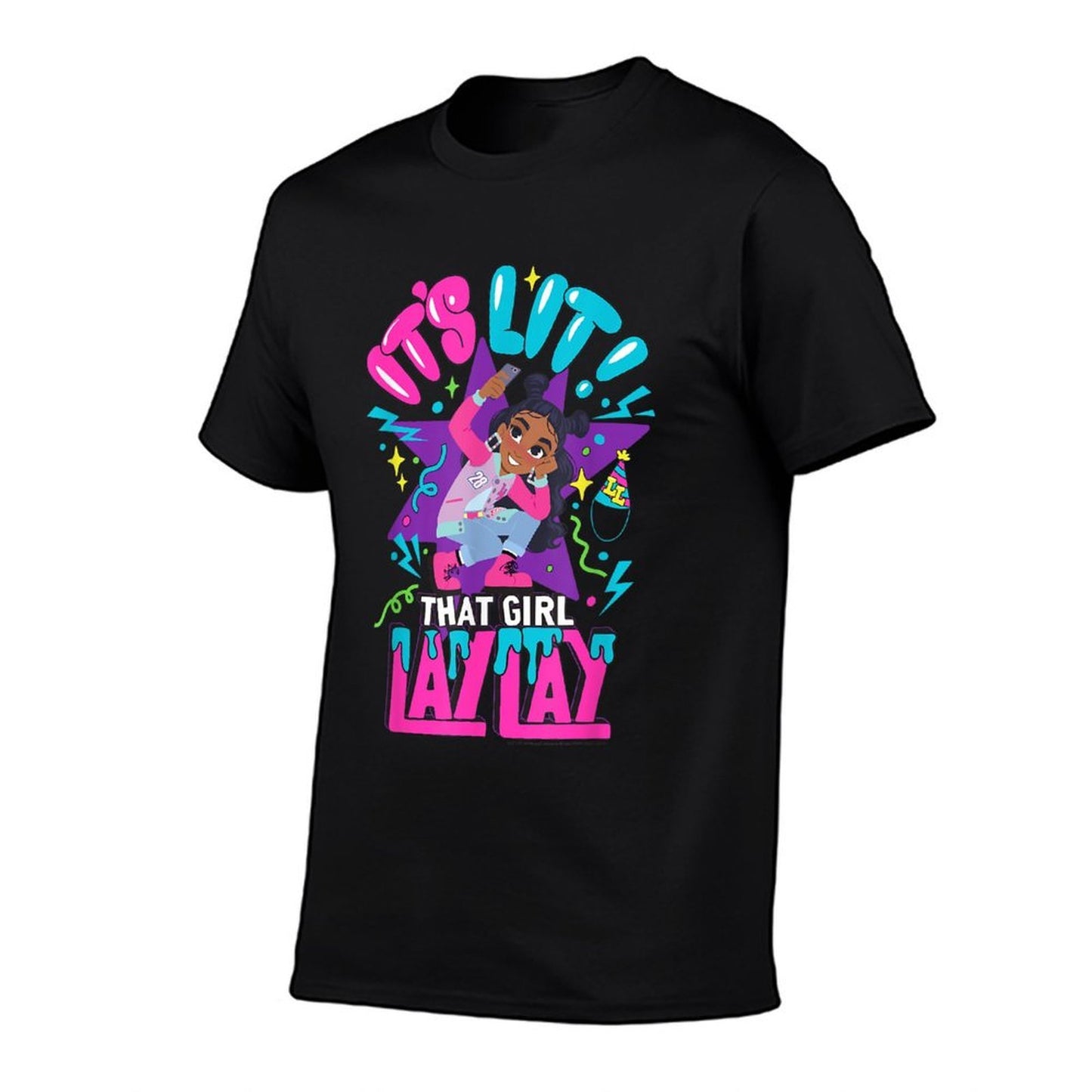 That Girl Lay Lay It's Lit! Animated Lay Lay Selfie Shot V2 Easy-care T-Shirt
