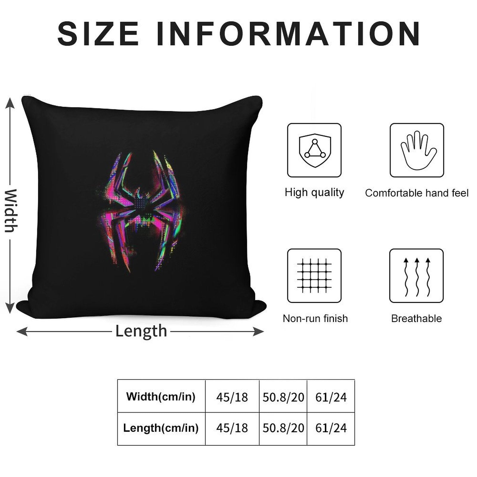 Across The Spider Verse - Logo Soft Luxury Feel Throw Pillow