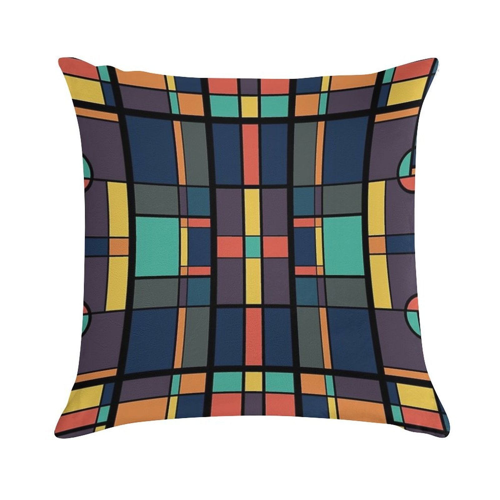 80's Prairie Soft Reinforced Edging Throw Pillow