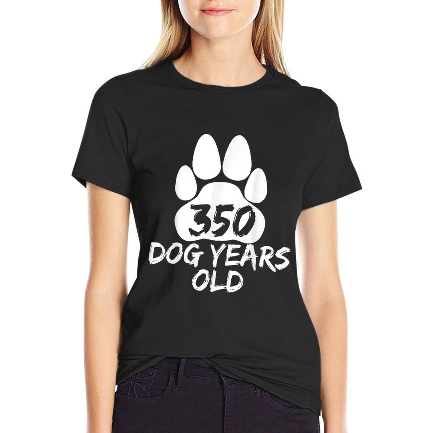 350 Dog Years Old Shirt - 50th Birthday Tshirt  Slim-fit Cut T-Shirt