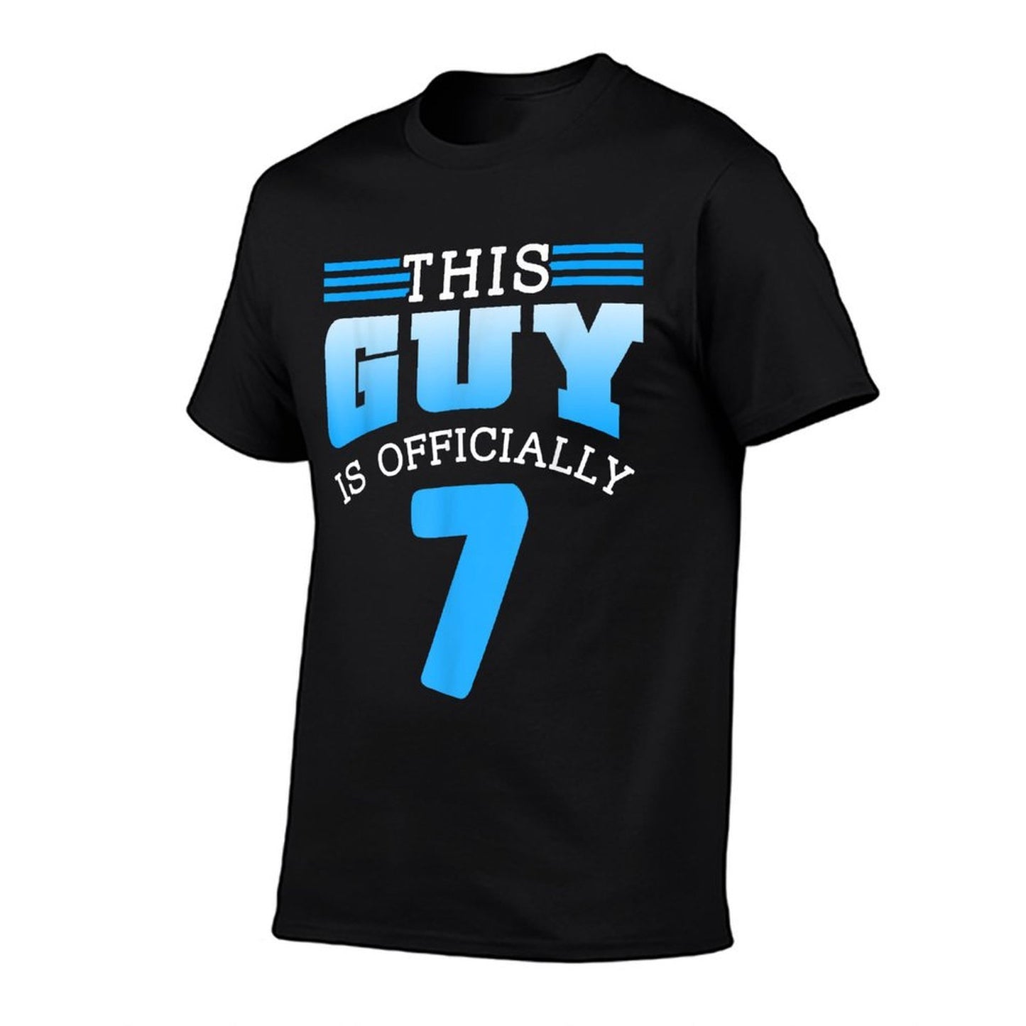 This Guy Is Officially 7 Cute Birthday Men Boy Seven 7Th  Summer-ready Fabric T-Shirt