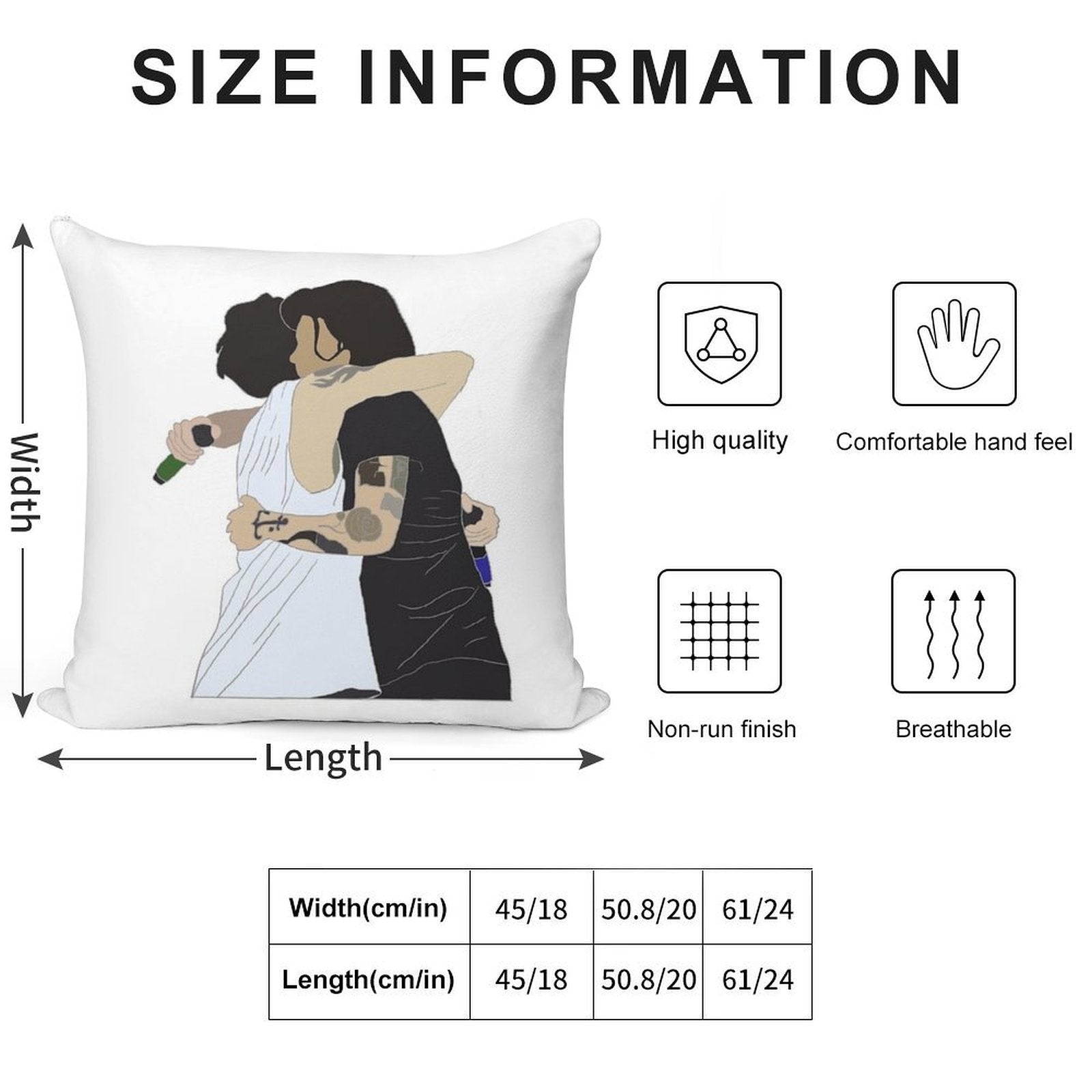 Larry Stylinson Hug Soft Style Accent Throw Pillow