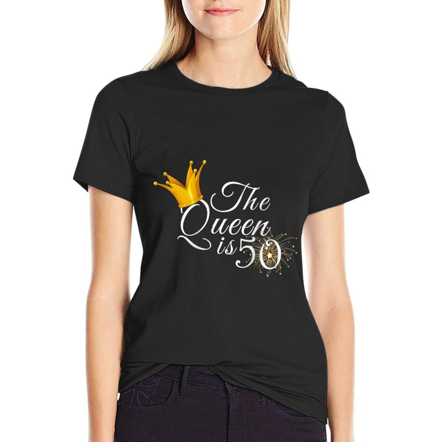 Womens 50th Birthday Gift For Her Fifty Birthday Ideas 50 Bday Raglan Baseball Quick-drying T-Shirt