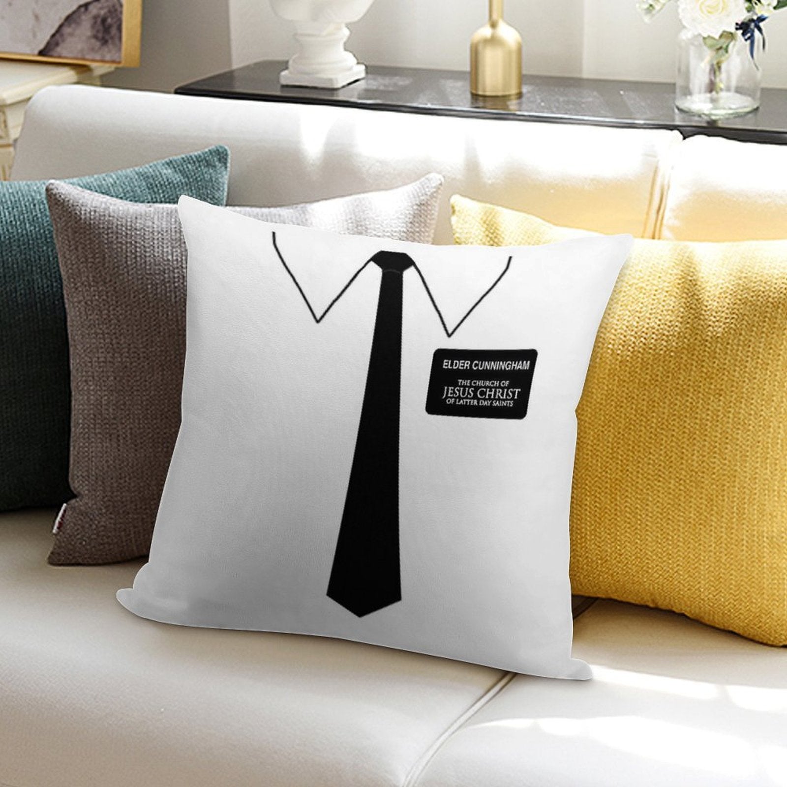 Elder Cunningham- Book of Mormon Soft Style Accent Throw Pillow