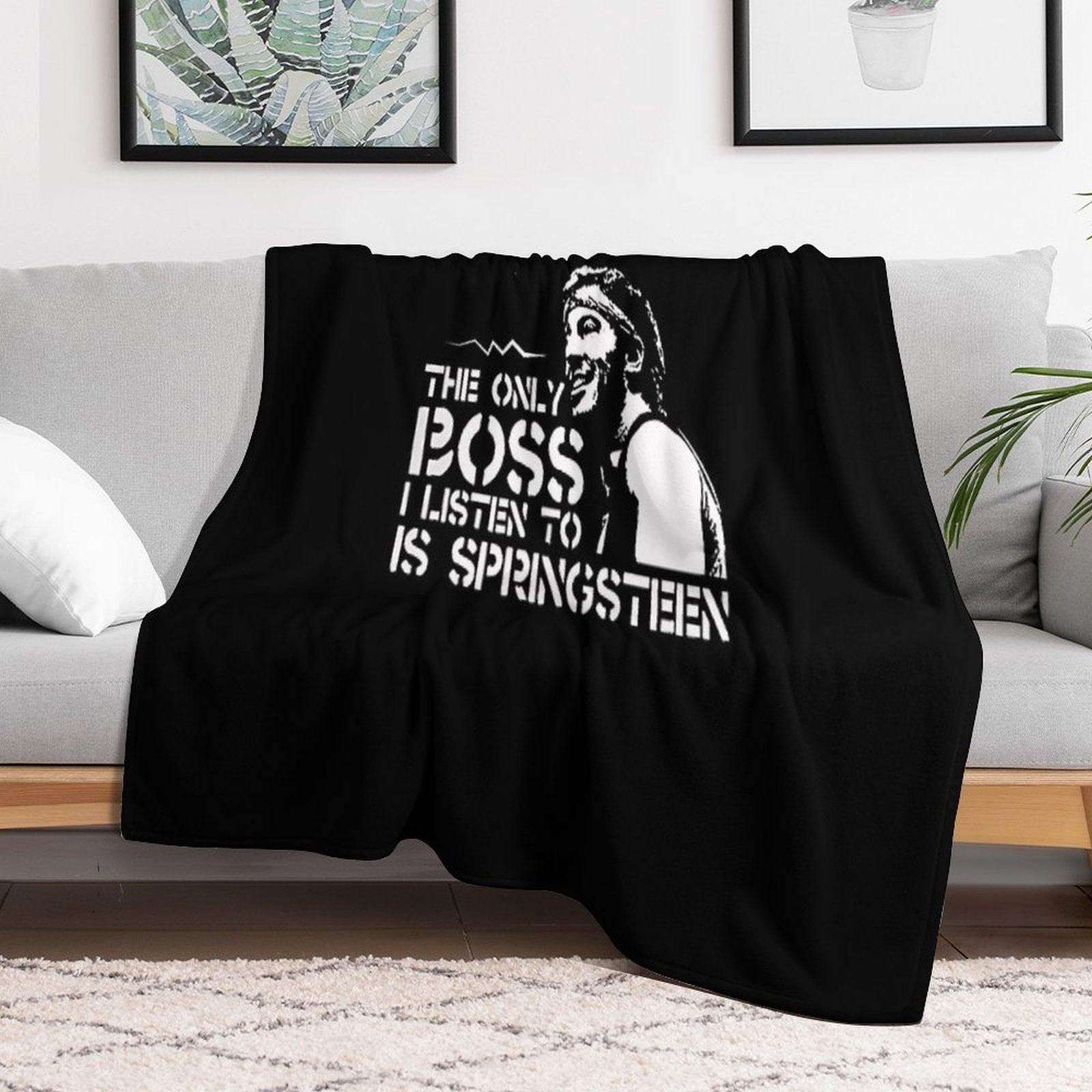 Bruce Springsteen = Born In The USA Travel-friendly Throw Blanket