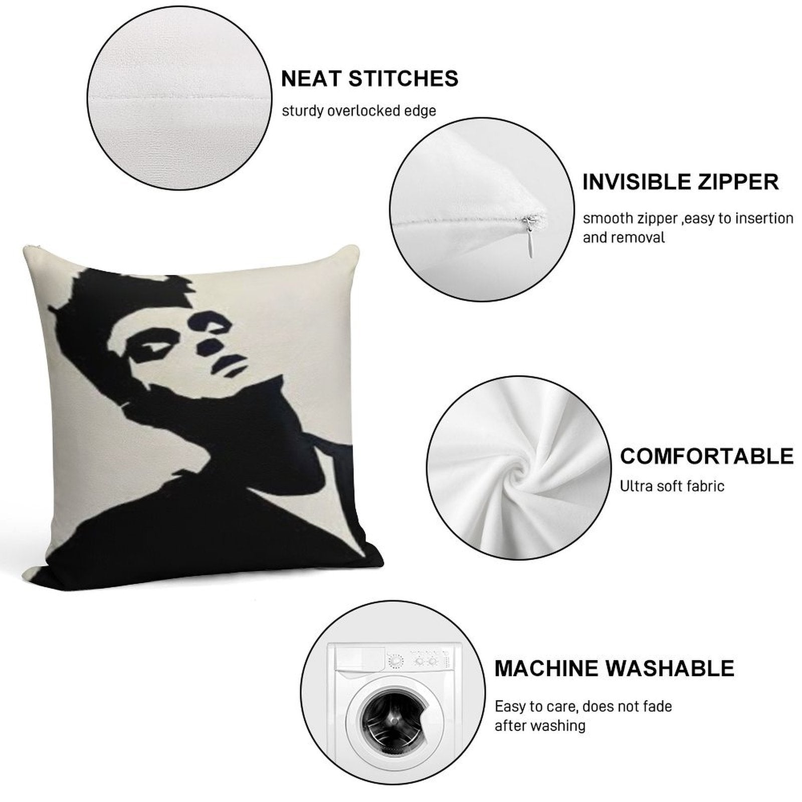 Morrissey Soft Decorative Cover Throw Pillow