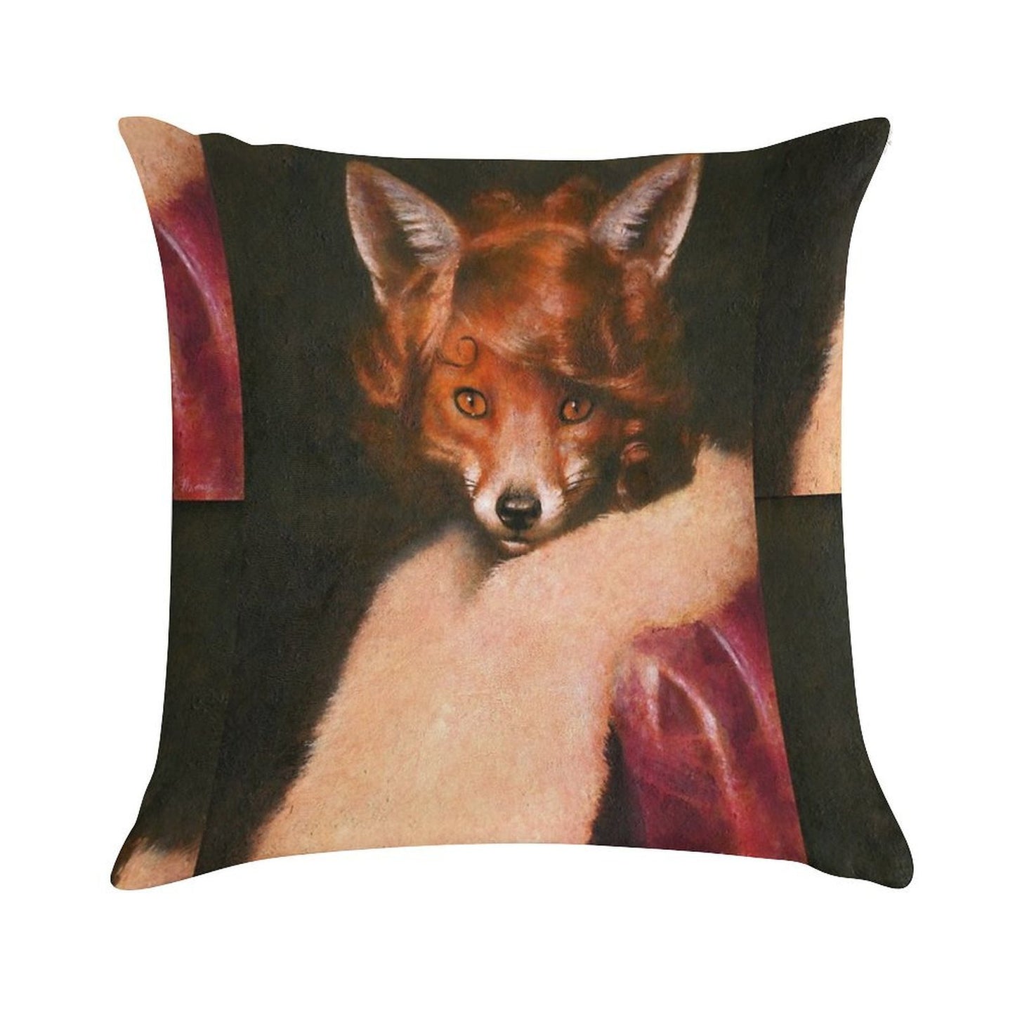 Vintage Vixen Soft Hidden Zipper Throw Pillow