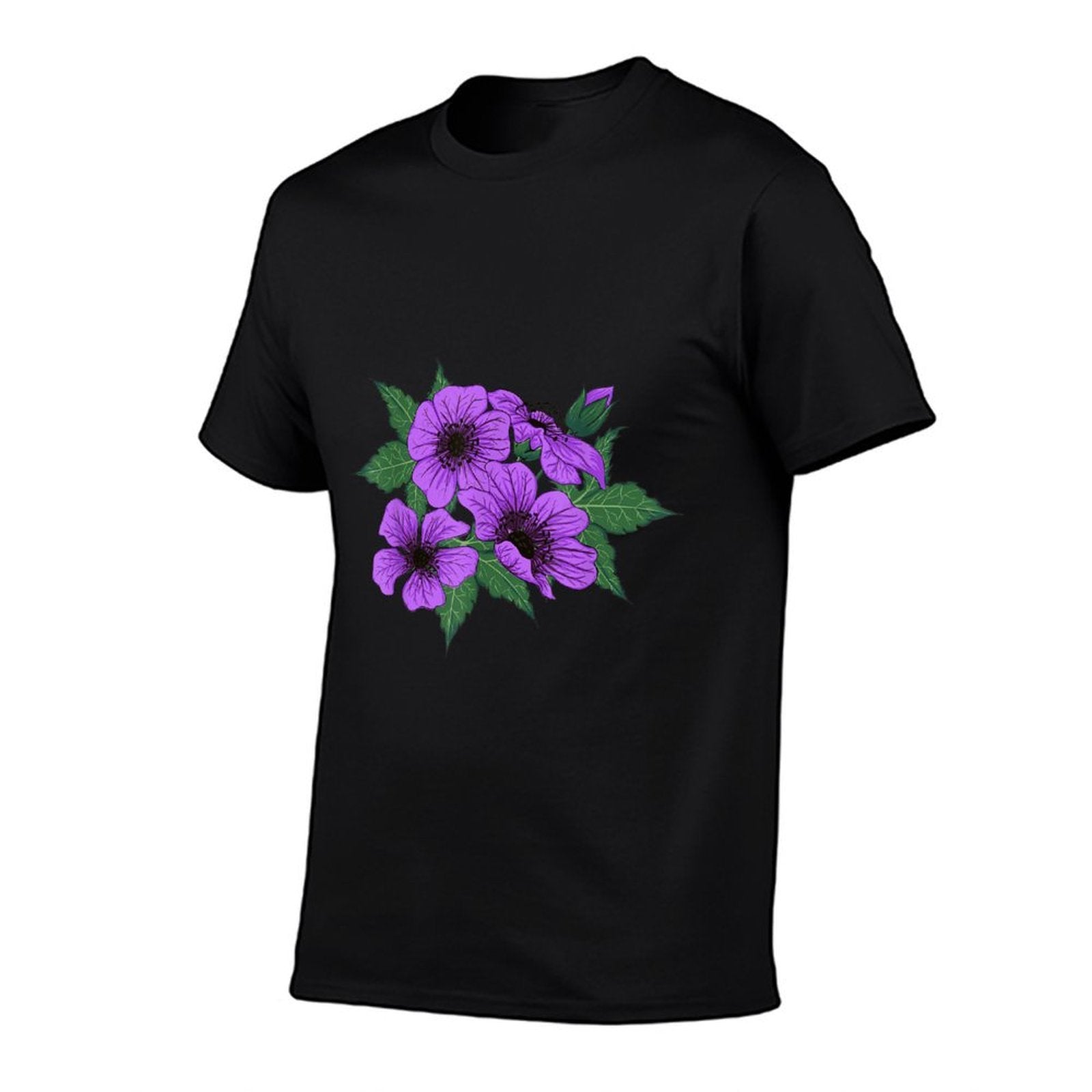 Purple Petunia Flower Botanical Art  Vintage-inspired T-Shirt