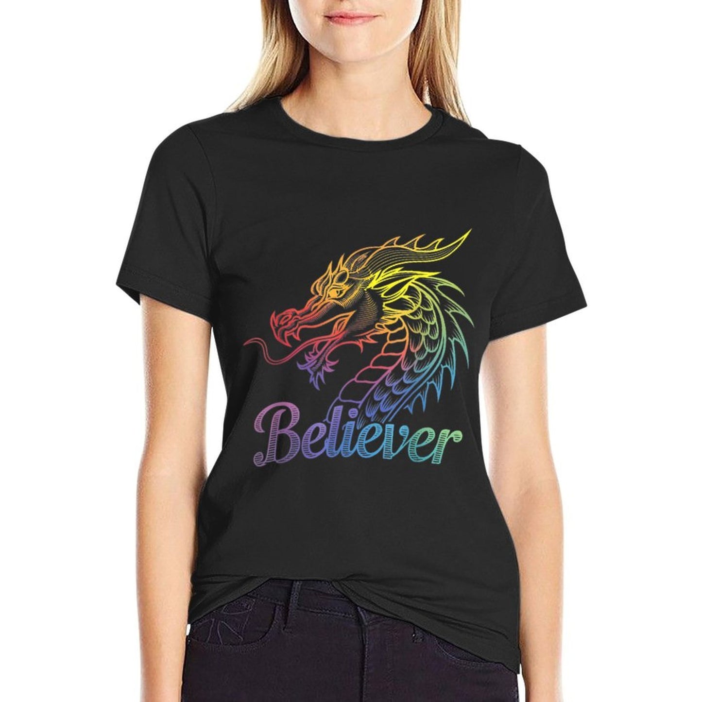 Vintage Dragon Believer - Imagine This Gift for Dragon Fans  Lightweight T-Shirt