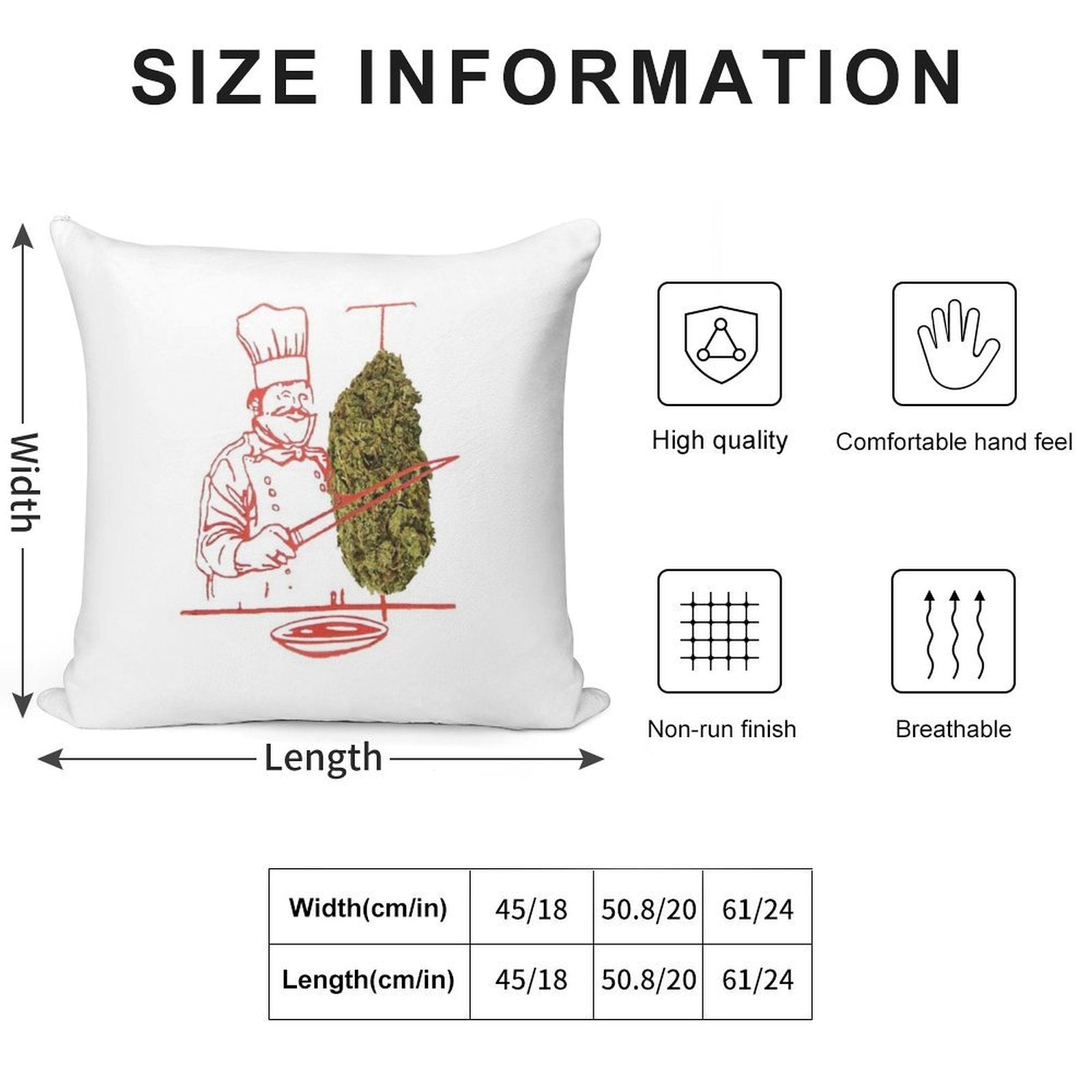 Döner Kebab Weed Soft Warmth Comfort Throw Pillow
