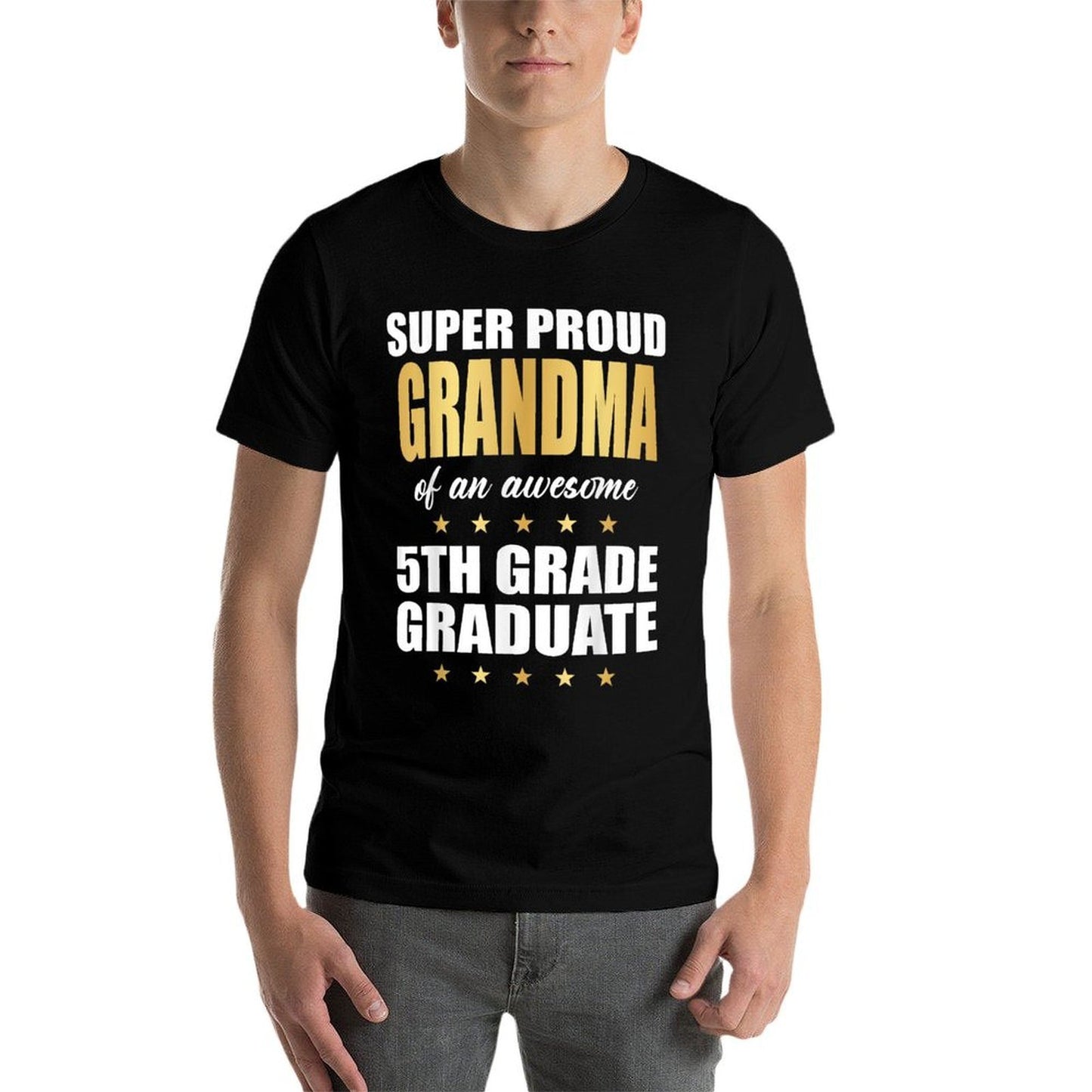 Super Proud GRANDMA Of A Awesome 5th Grade Graduate Cotton T-Shirt