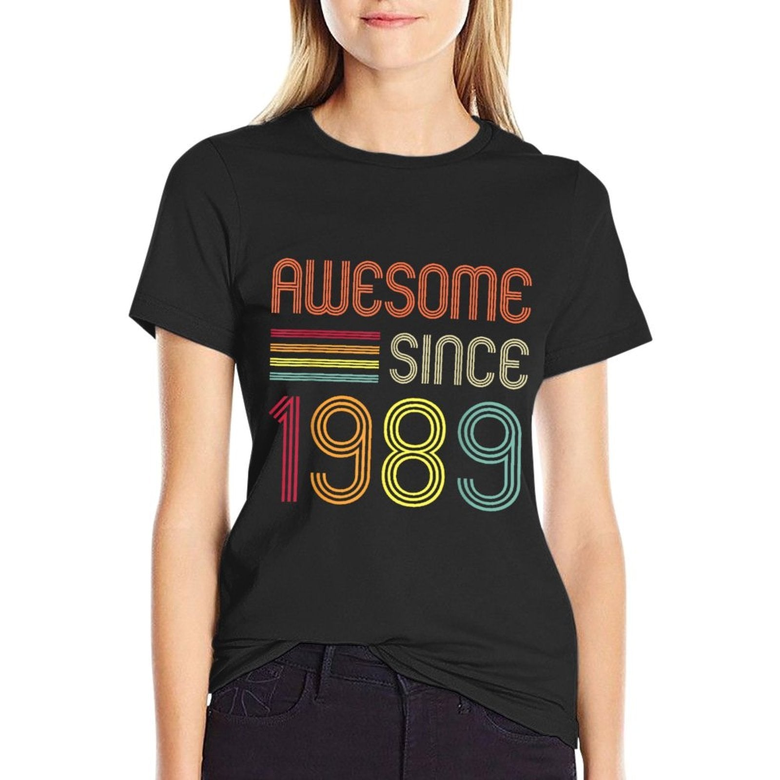 Awesome Since 1989 35th Birthday Retro  Breathable T-Shirt
