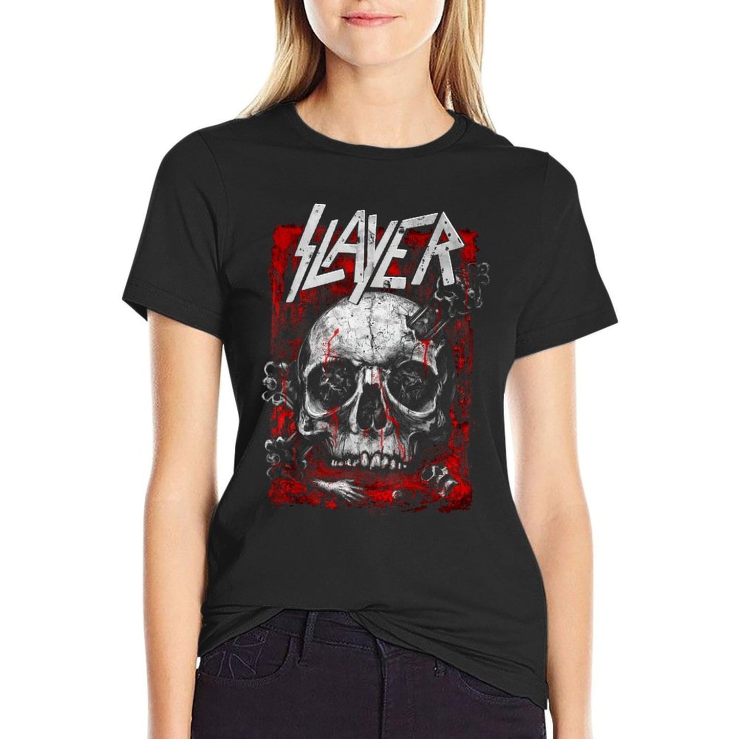 Slayer – South Of Heaven Lake Of Blood  Rolled Sleeves T-Shirt