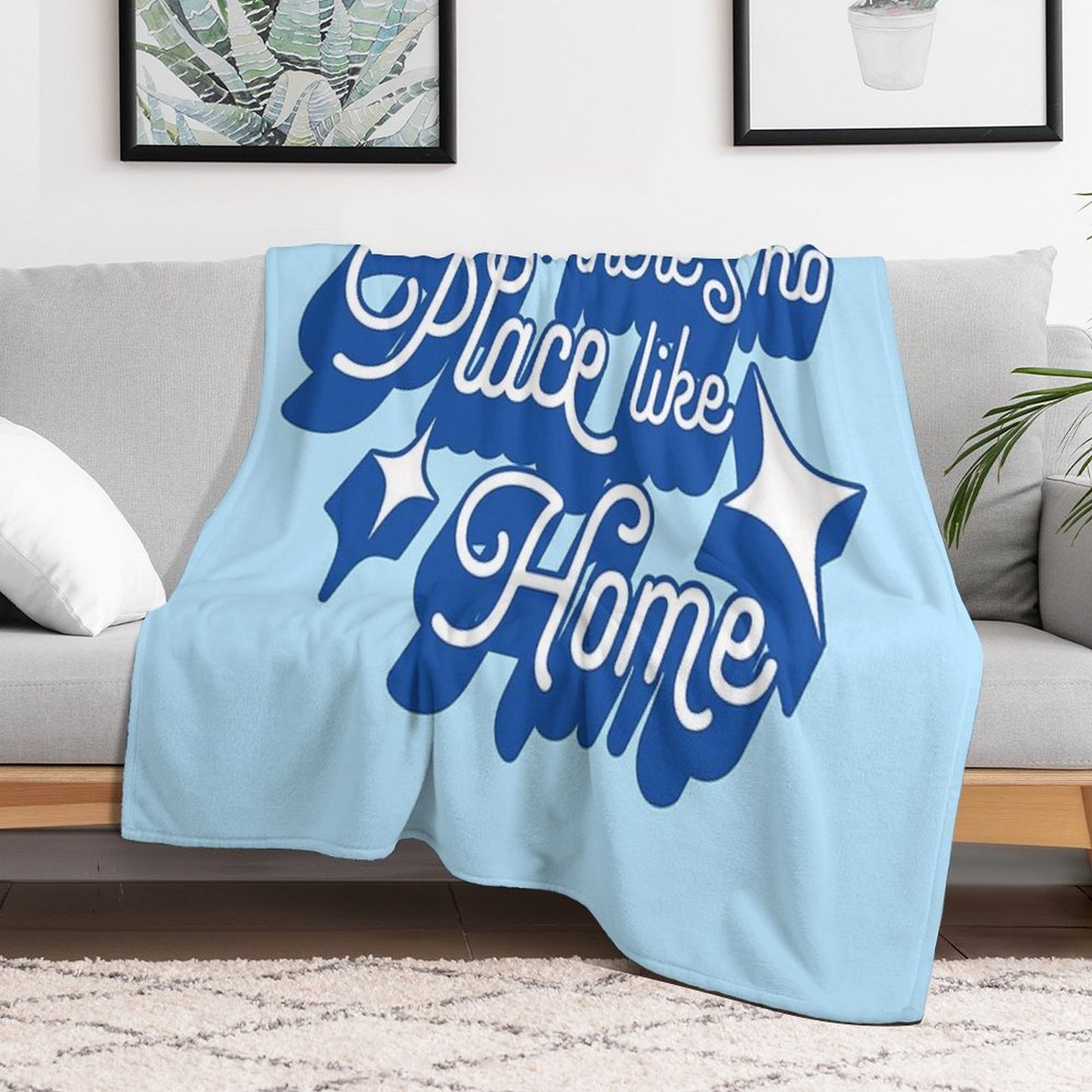 There's No Place Like Home Easy Care Throw Blanket
