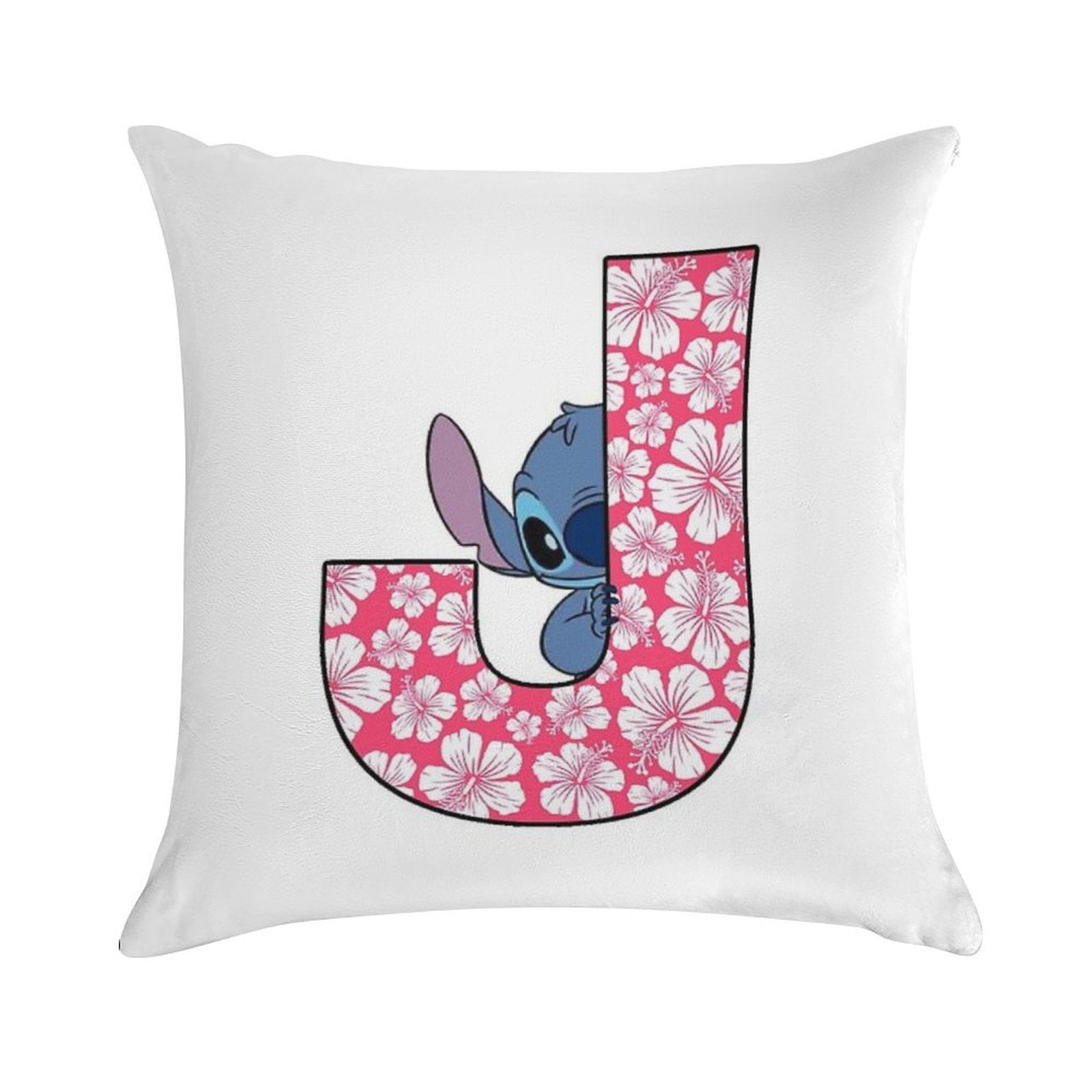 Lilo & Stitch Letter J Soft Anti-Pilling Throw Pillow
