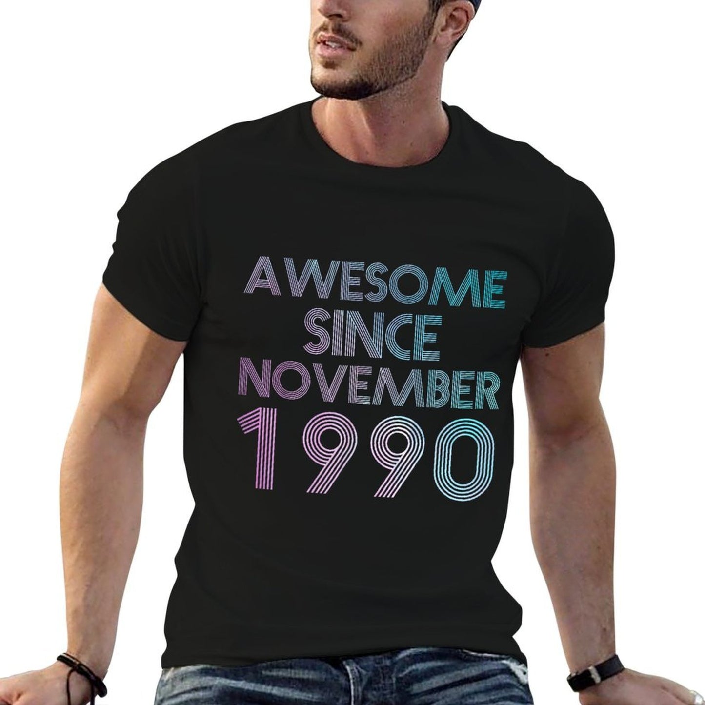 35 Years Old Awesome Since November 1990 35th Birthday  Odor-resistant T-Shirt