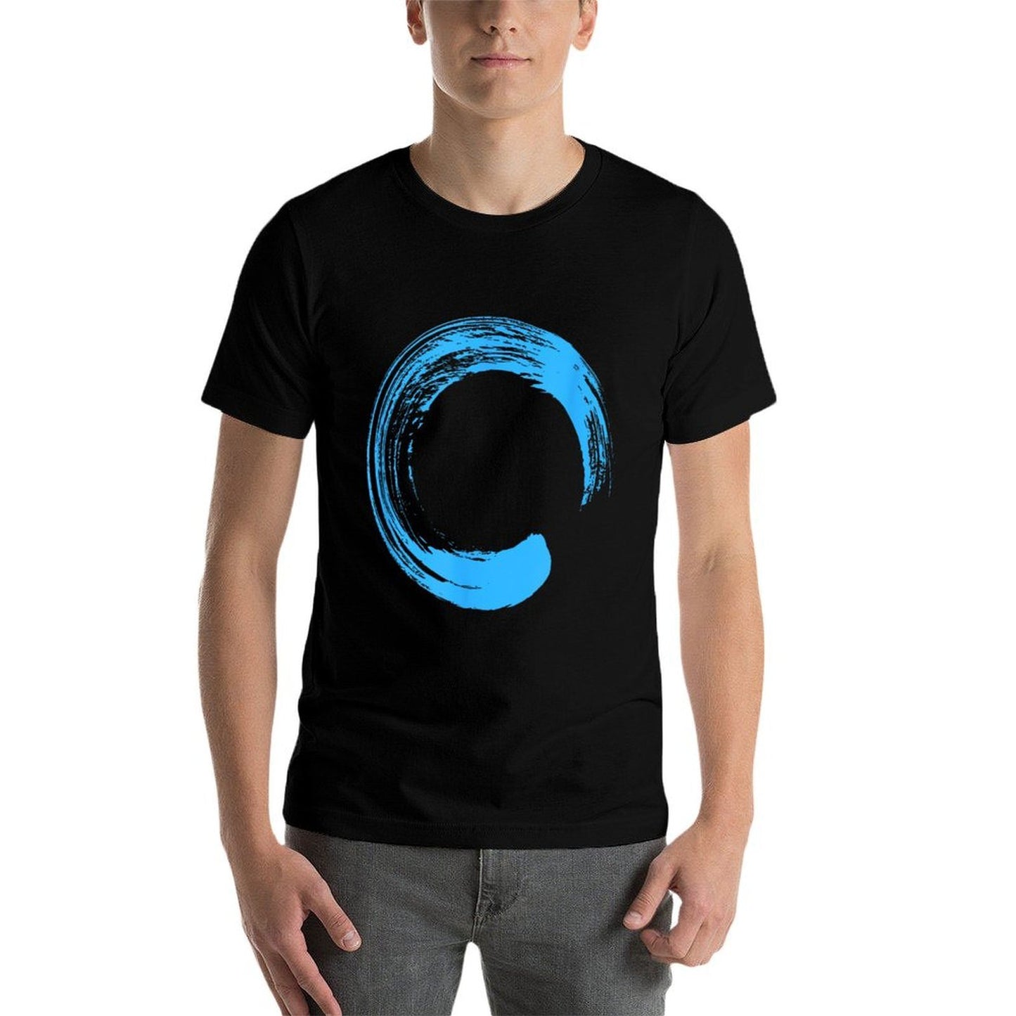 Zen Enzo Enlightenment Simple Oversized Silhouette T-Shirt
