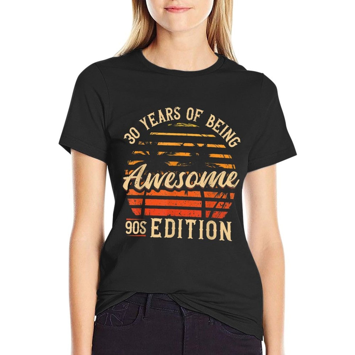 30 Years of Being Awesome 90s Edition 30th Birthday  Quick-drying T-Shirt