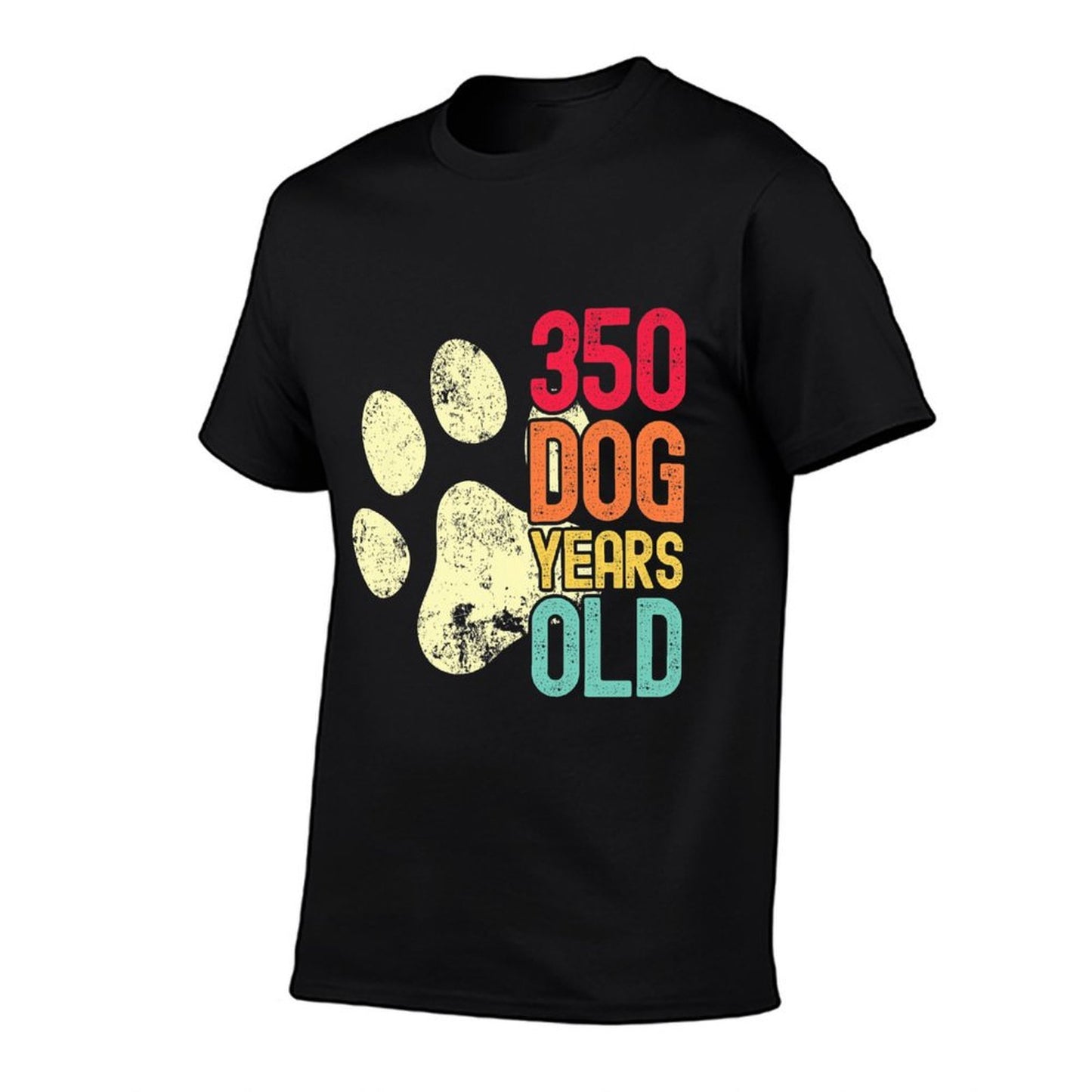 350 Dog Years Old Funny Dog Lovers 50th Birthday Premium  Oversized Silhouette T-Shirt