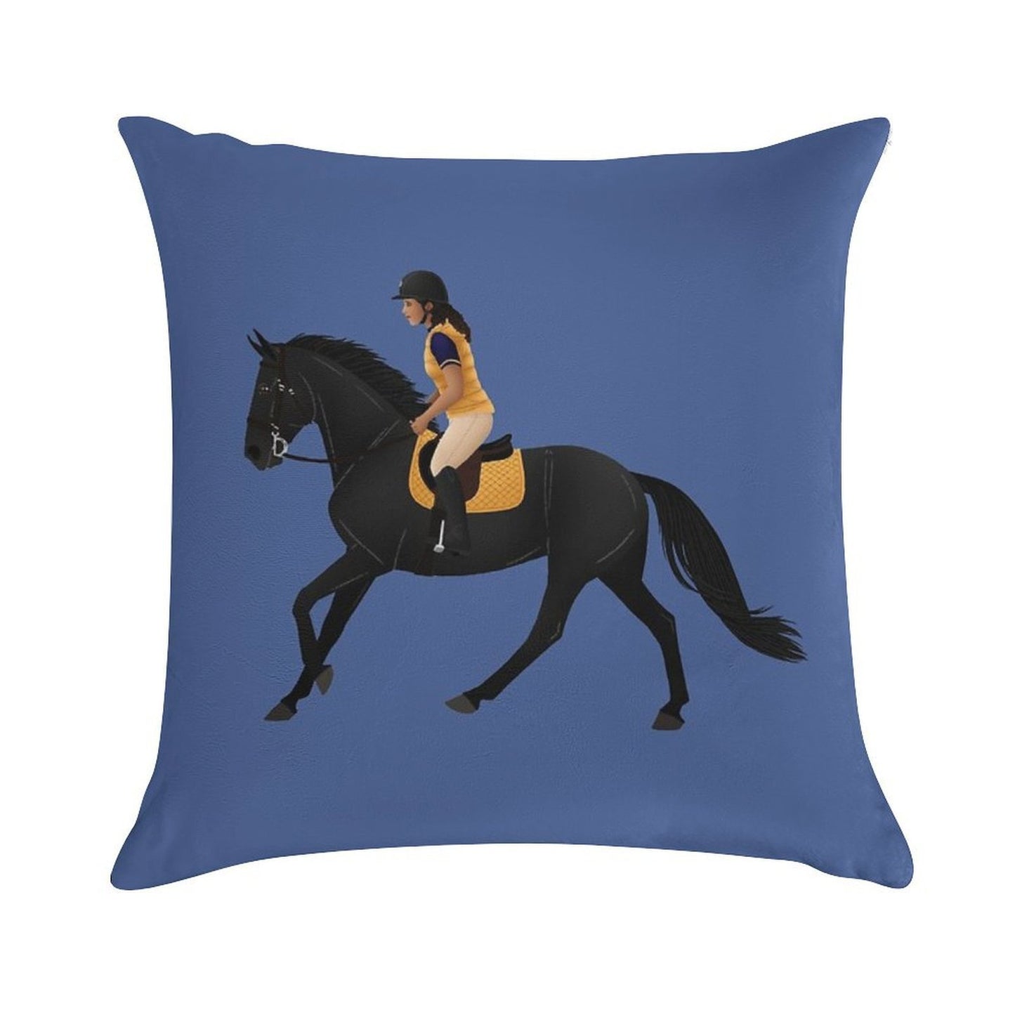 Zoe And Raven from Free Rein - Equine Rampaige Soft Warmth Comfort Throw Pillow