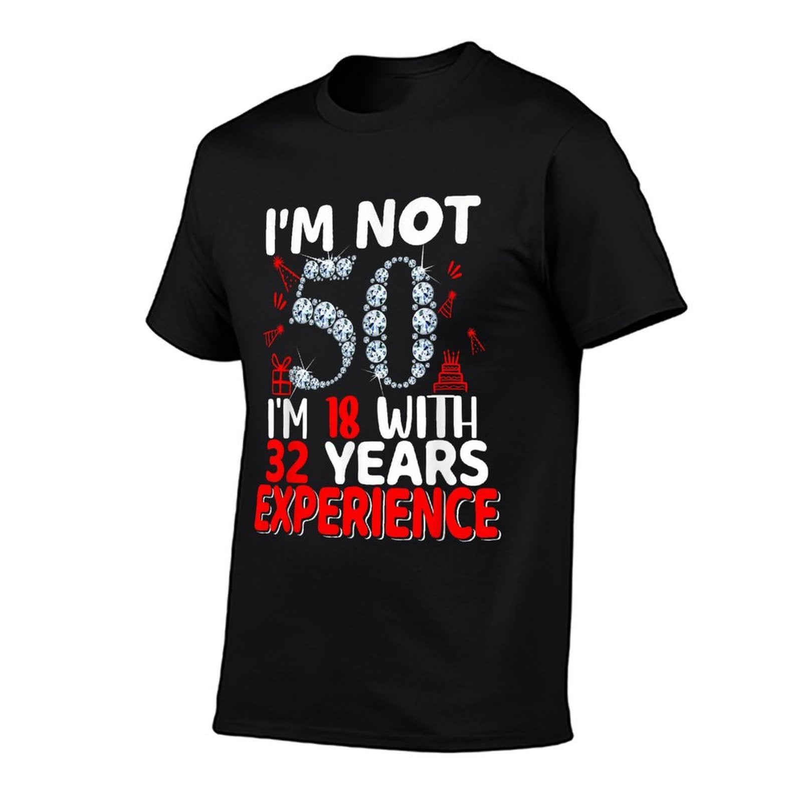 I'm Not 50 I'm 18 with 32 Years Experience 50th Birthday  Oversized Silhouette T-Shirt