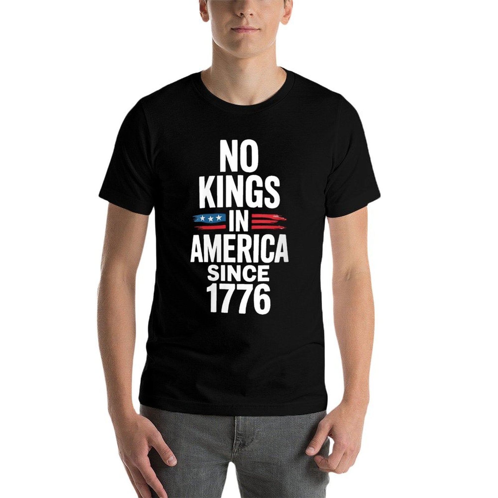 Womens No Kings In America Since 1776  Lightweight T-Shirt